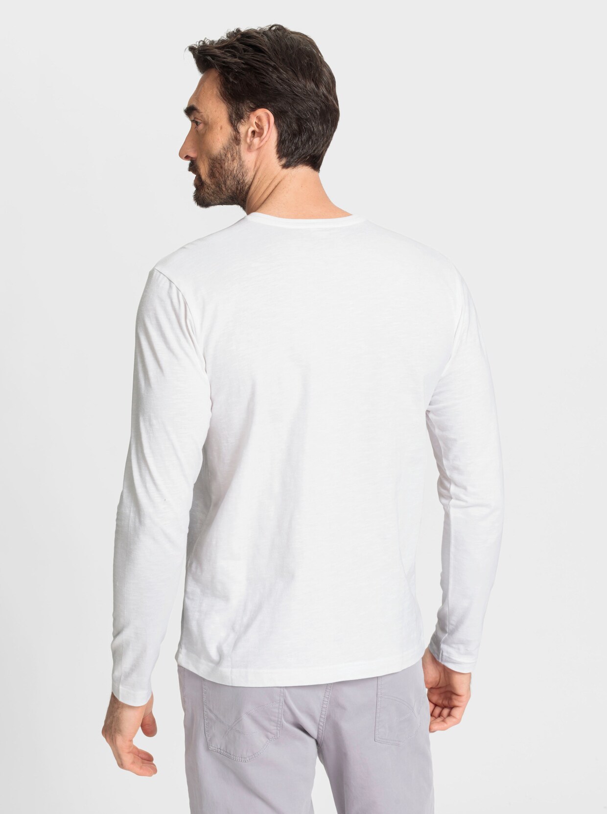 Marco Donati Shirt met lange mouwen - wit geprint