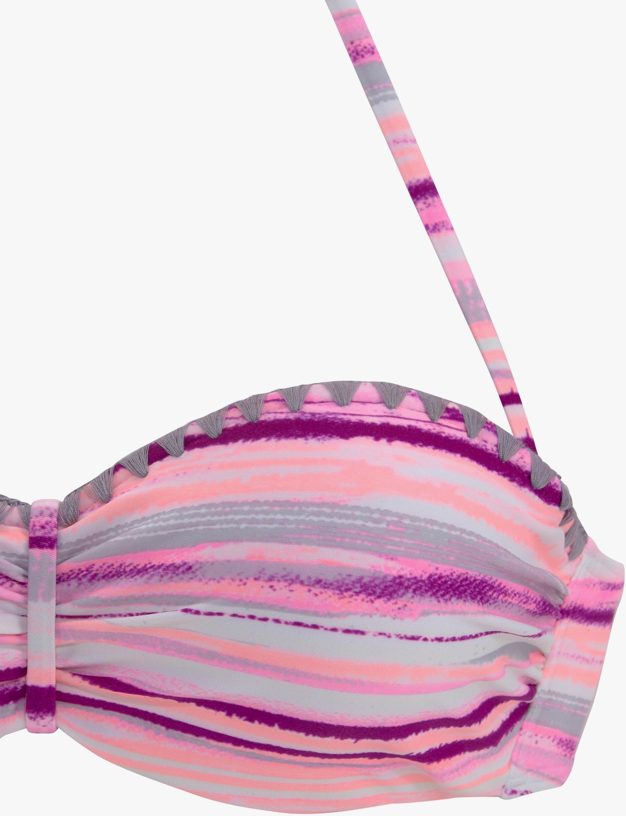 Venice Beach Bandeaubikini met beugel - zalm geprint