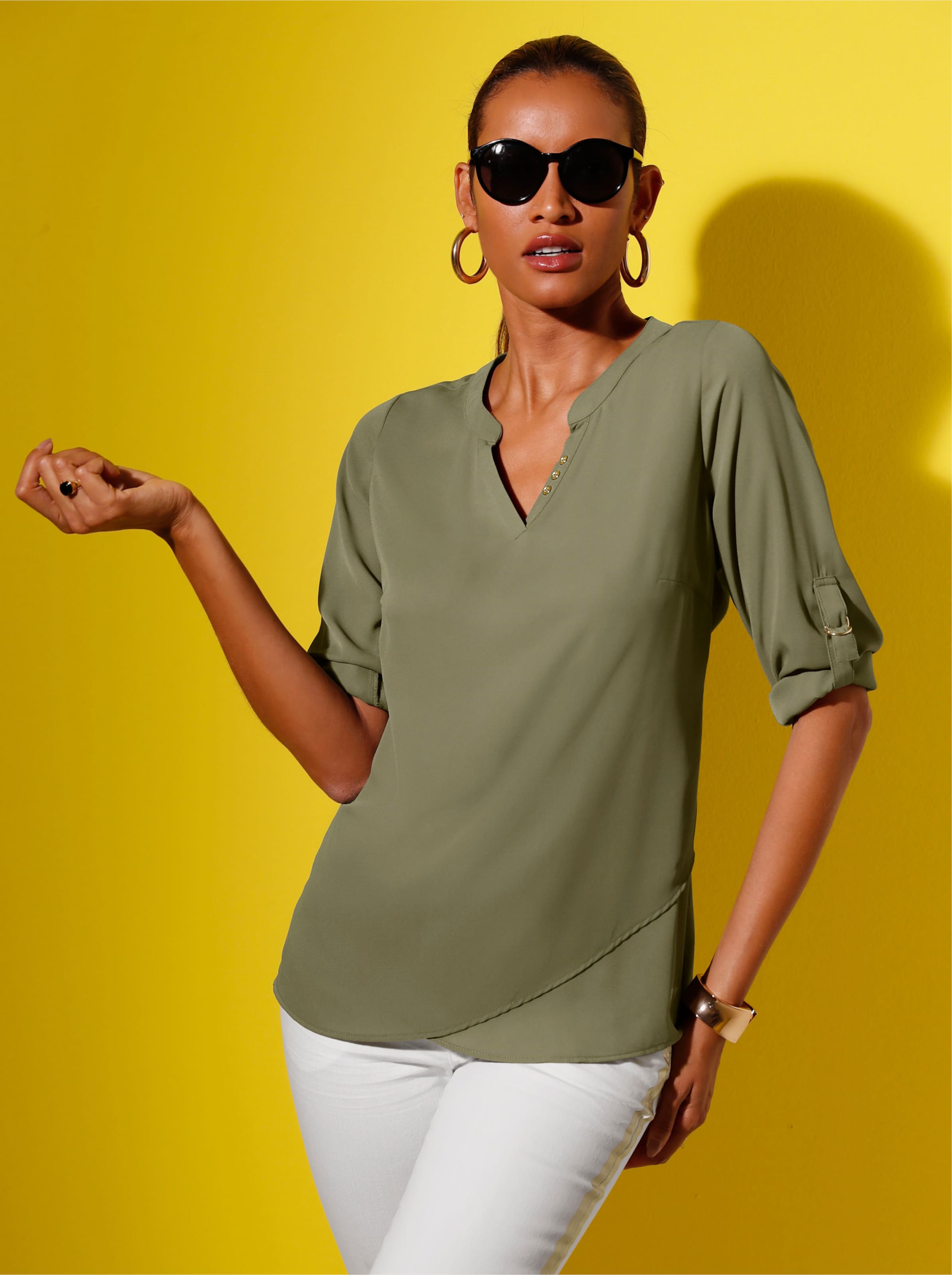 Blouse Solène kaki