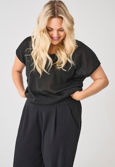 Kurzarmshirt - black