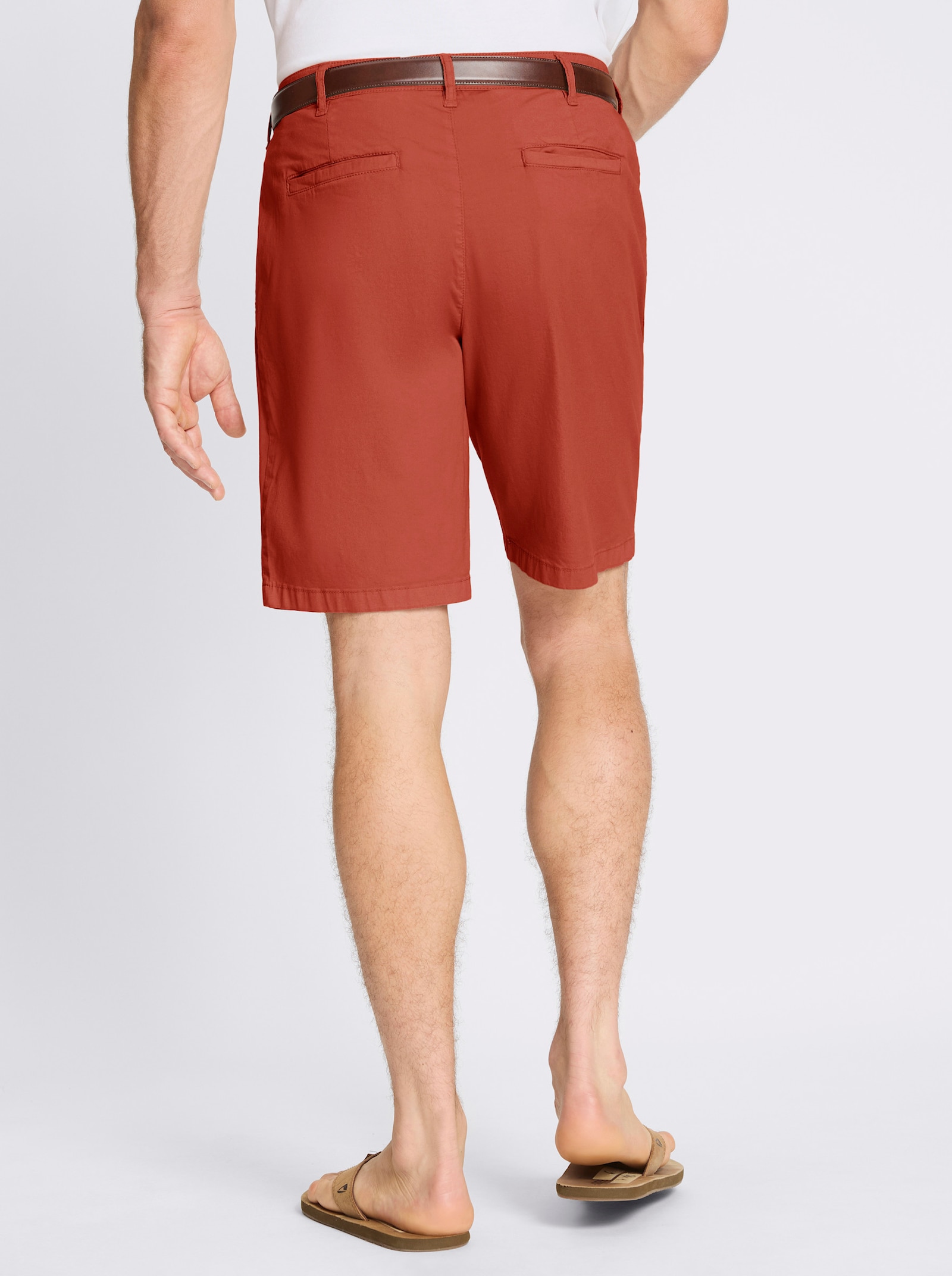Marco Donati Bermudas aus Twill-Qualität - rostrot