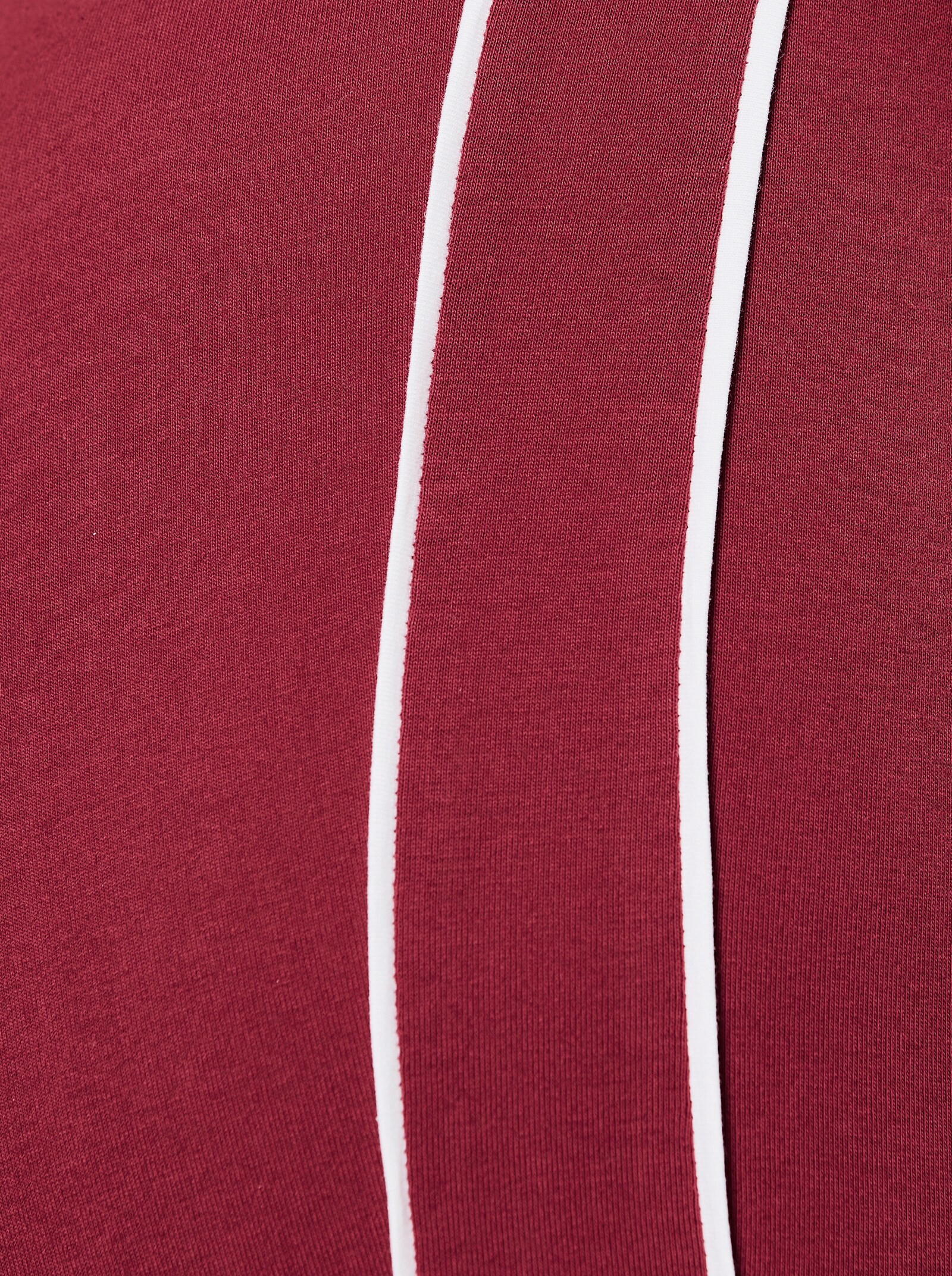 feel good Leggings mit seitlichen Streifen - kirsche-weiß