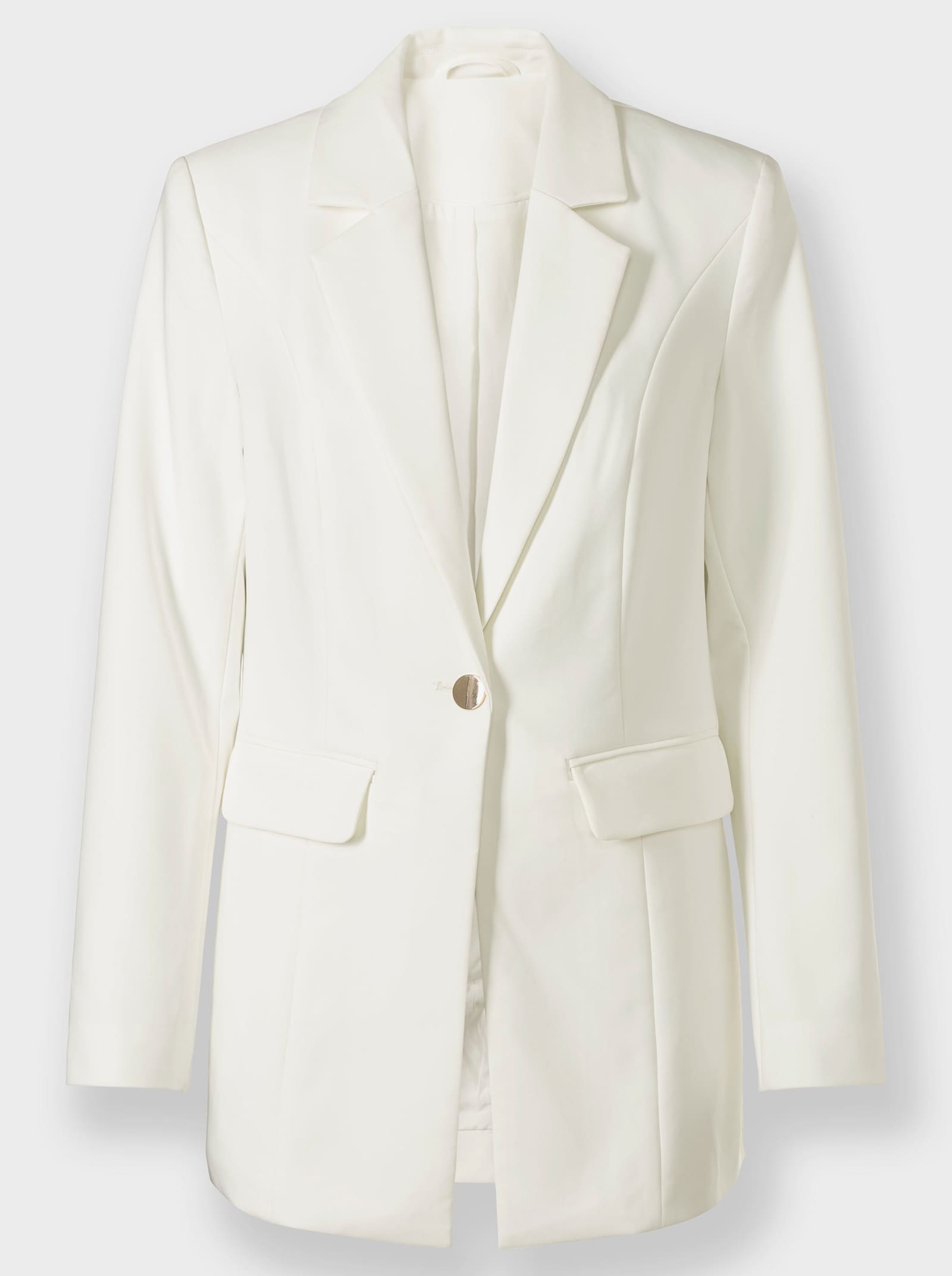 heine Blazer mit 1-Knopf-Verschluss - ecru