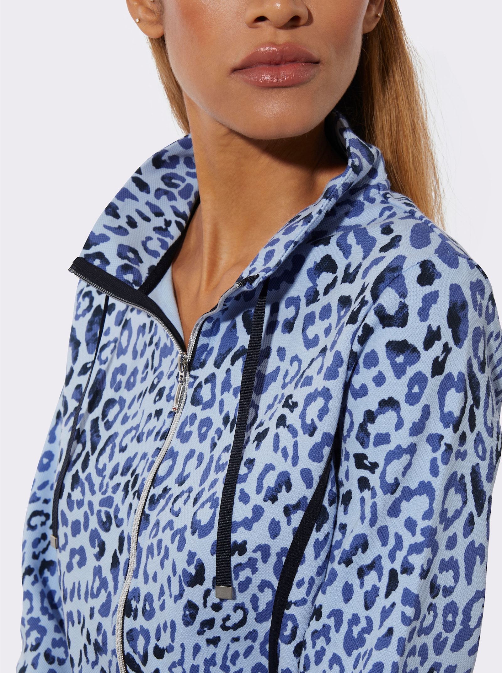 Hajo Tenue détente en fibre thermorégulatrice - marine-bleu glacier imprimé