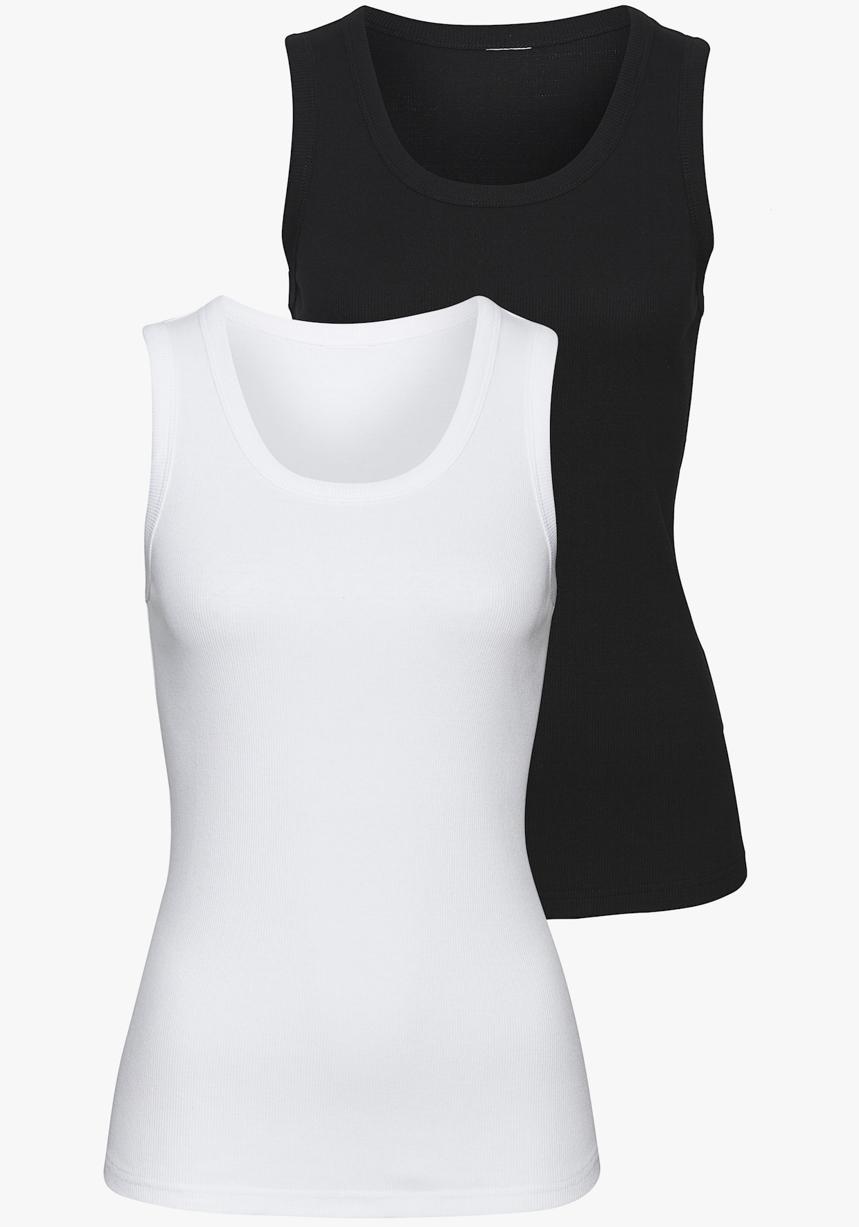 Vivance Tanktop - zwart, wit