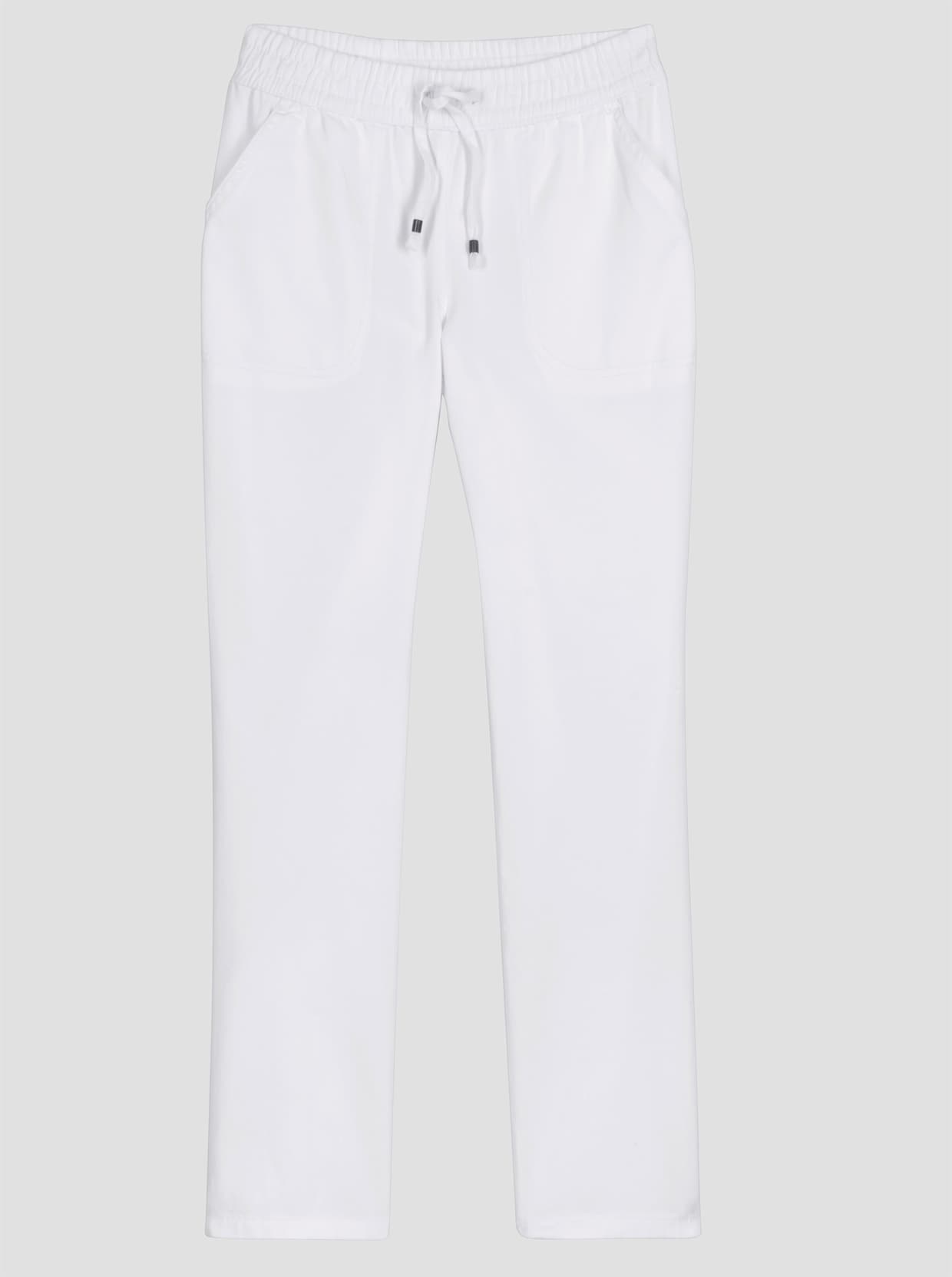 Jeans med resår - vit