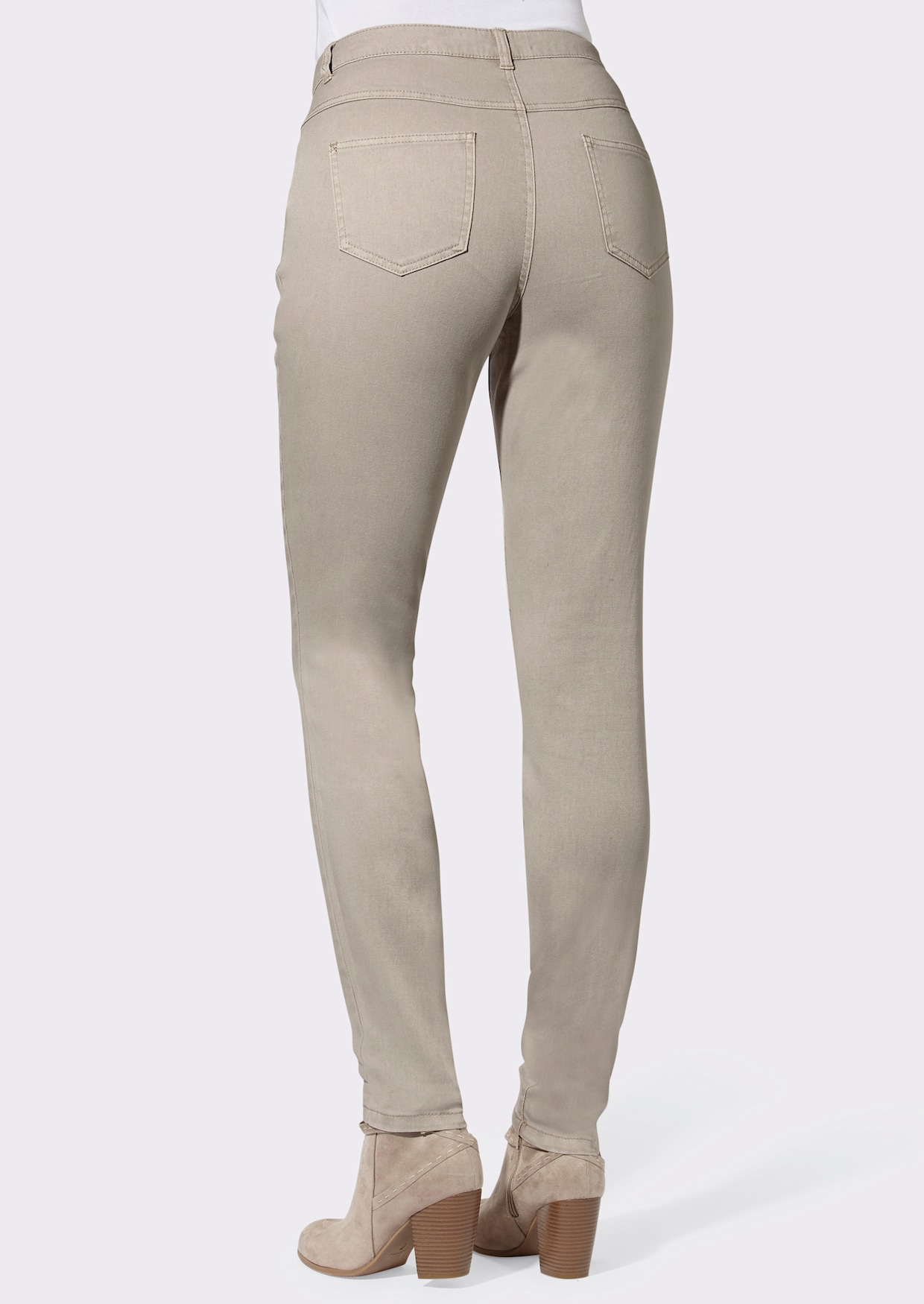 5-pocket jeans - steengrijs