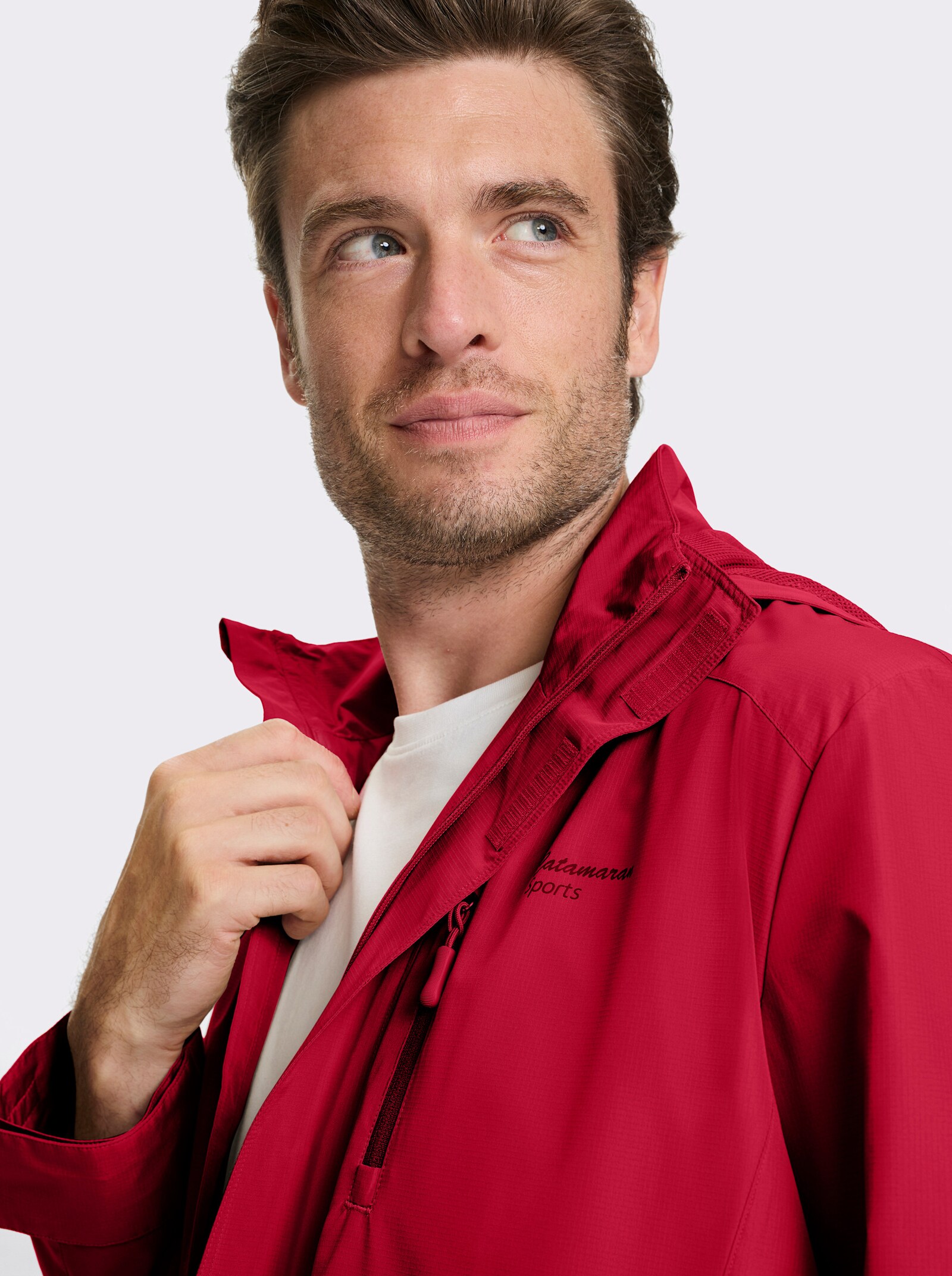 Catamaran Sports Functioneel jack met afneembare capuchon - rood