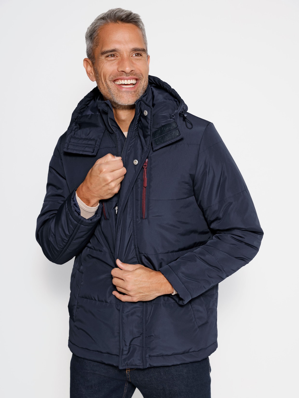 Steppjacke für normale Wintertemperaturen - marine