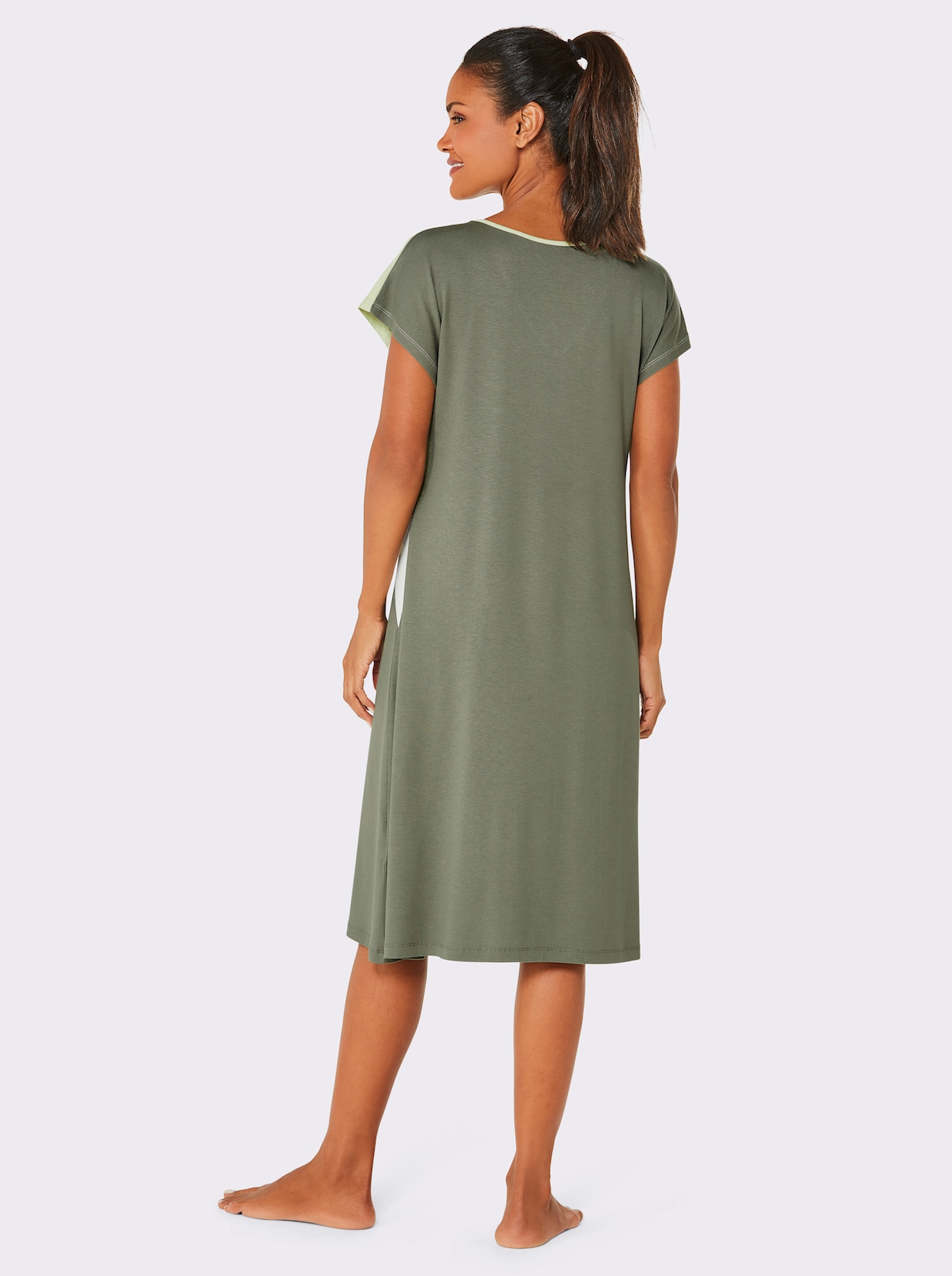 feel good Sommerkleid - lindgrün-khaki