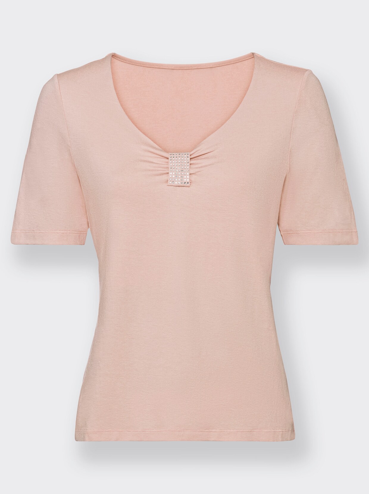 Kurzarmshirt - puder