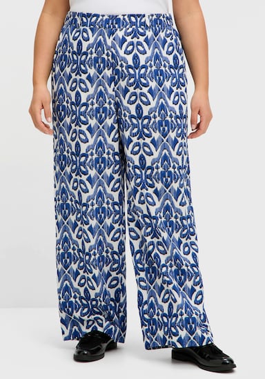 sheego Hose - ecru-gemustert