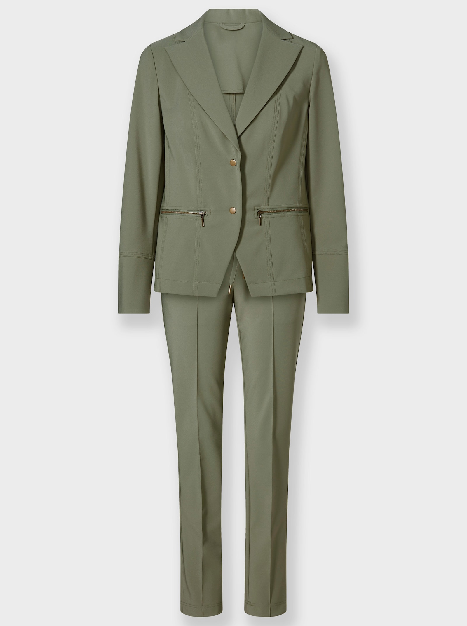 heine Hosenanzug im Athleisure-Look - khaki