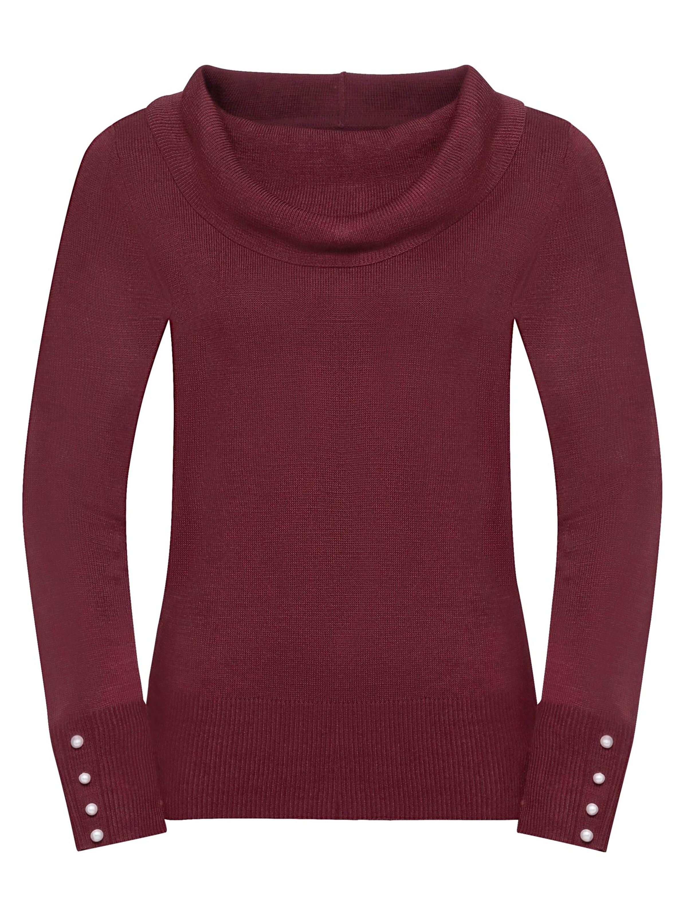 Pullover - weinrot