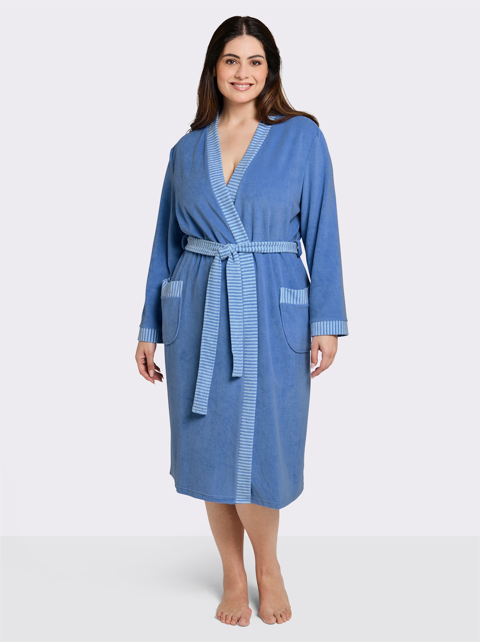 Comtessa Damenbademantel - blau
