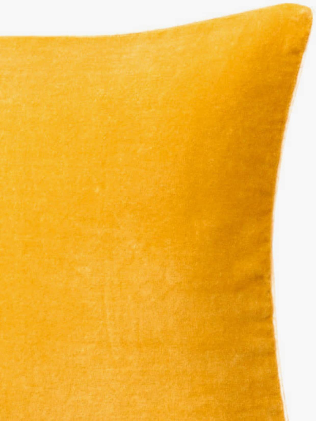 heine home Housse de coussin - jaune moutarde