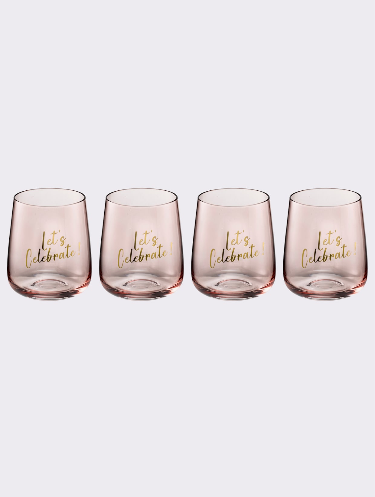 heine home Set glazen - roze