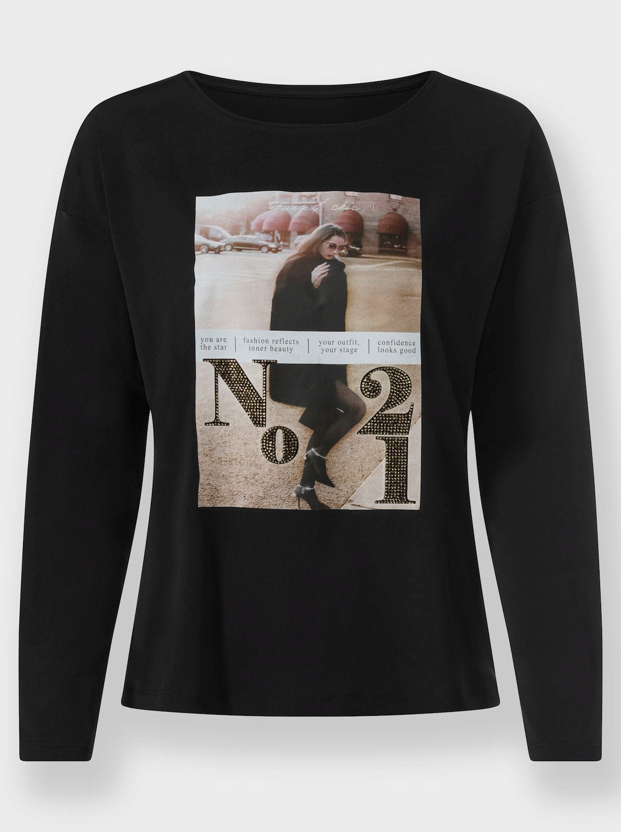 heine Blouseshirt - zwart