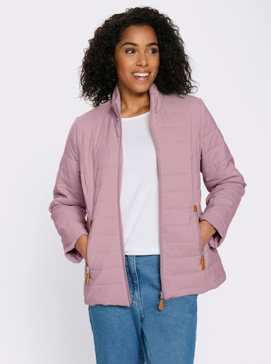 Steppjacke mit Reissverschluss-Taschen - mauve