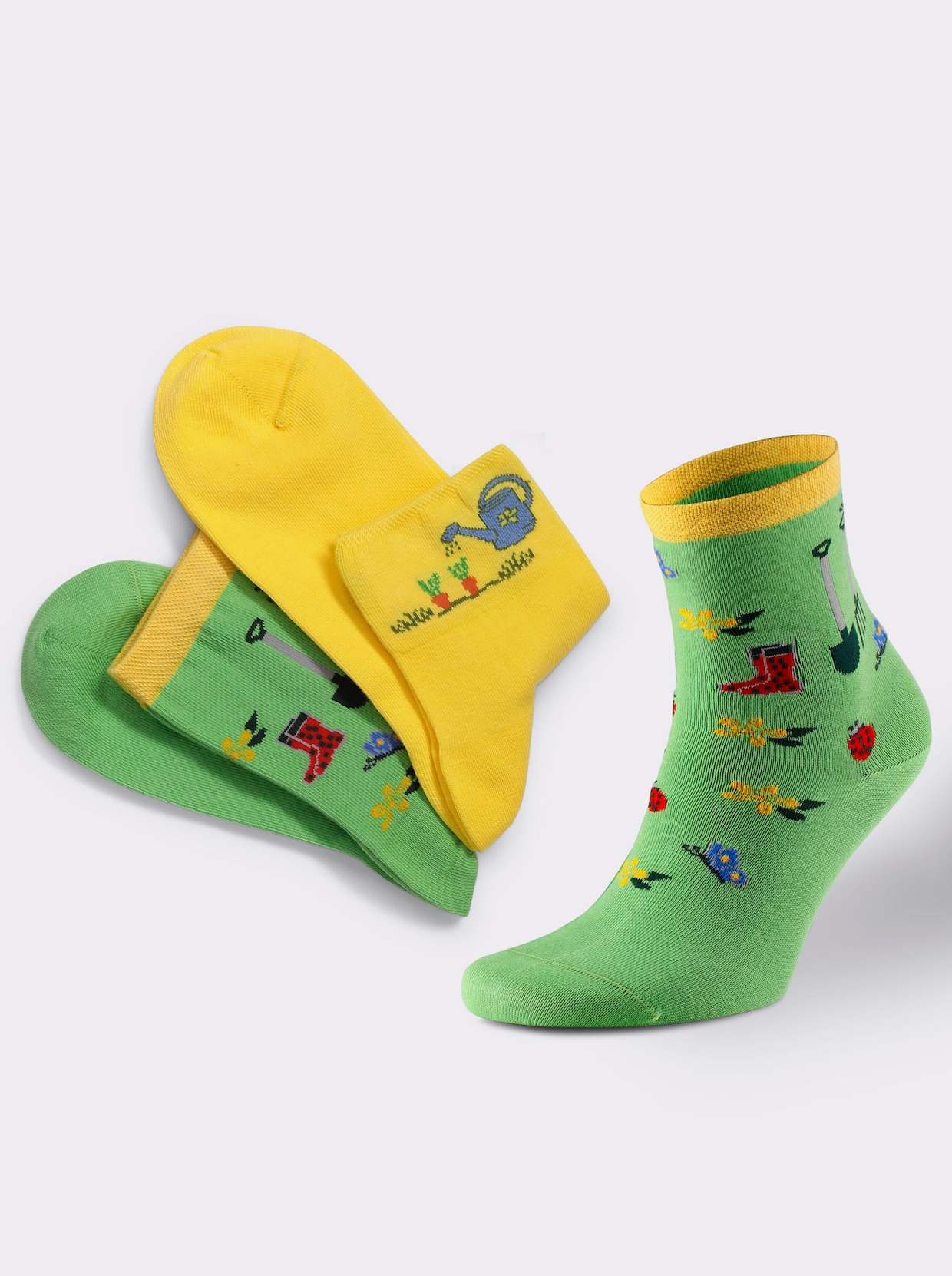 Rogo Damen-Socken - Giesskanne + Garten