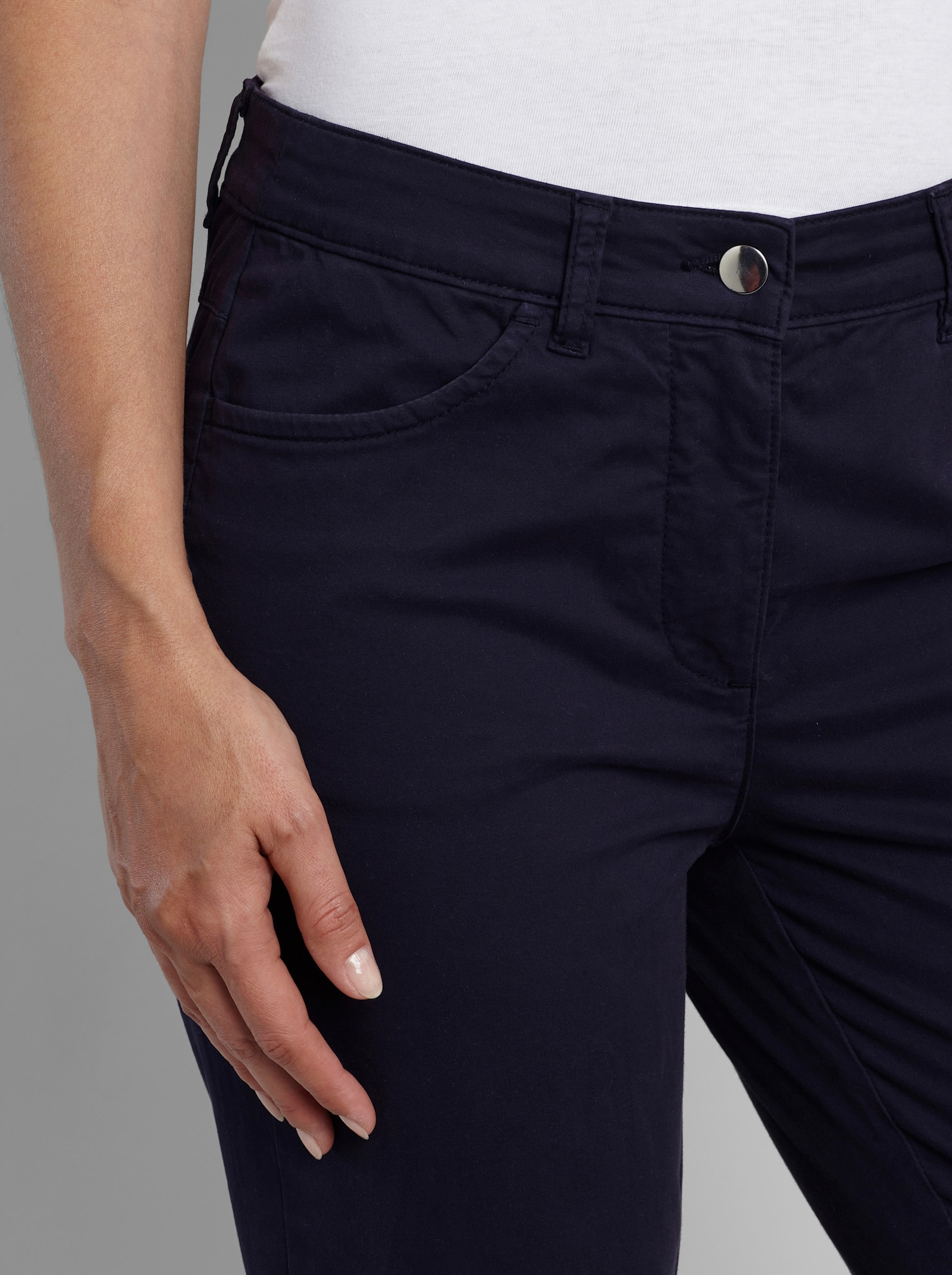 heine 7/8-Hose mit schmalem Bein - marine