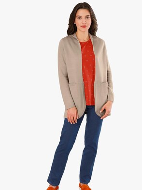 Strickjacke - beige