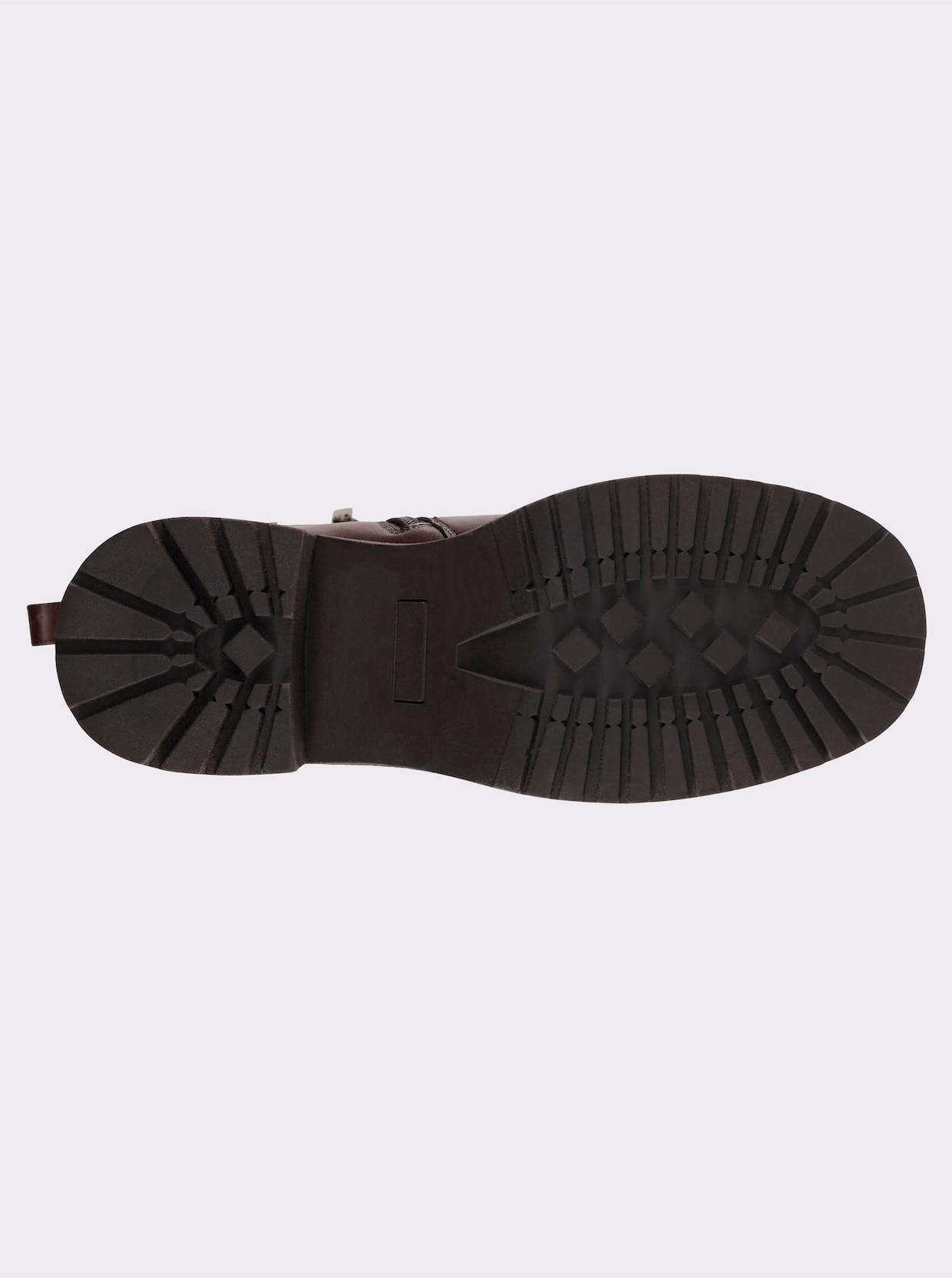 sheego Weitschaftstiefel mit Zierschnalle - braun