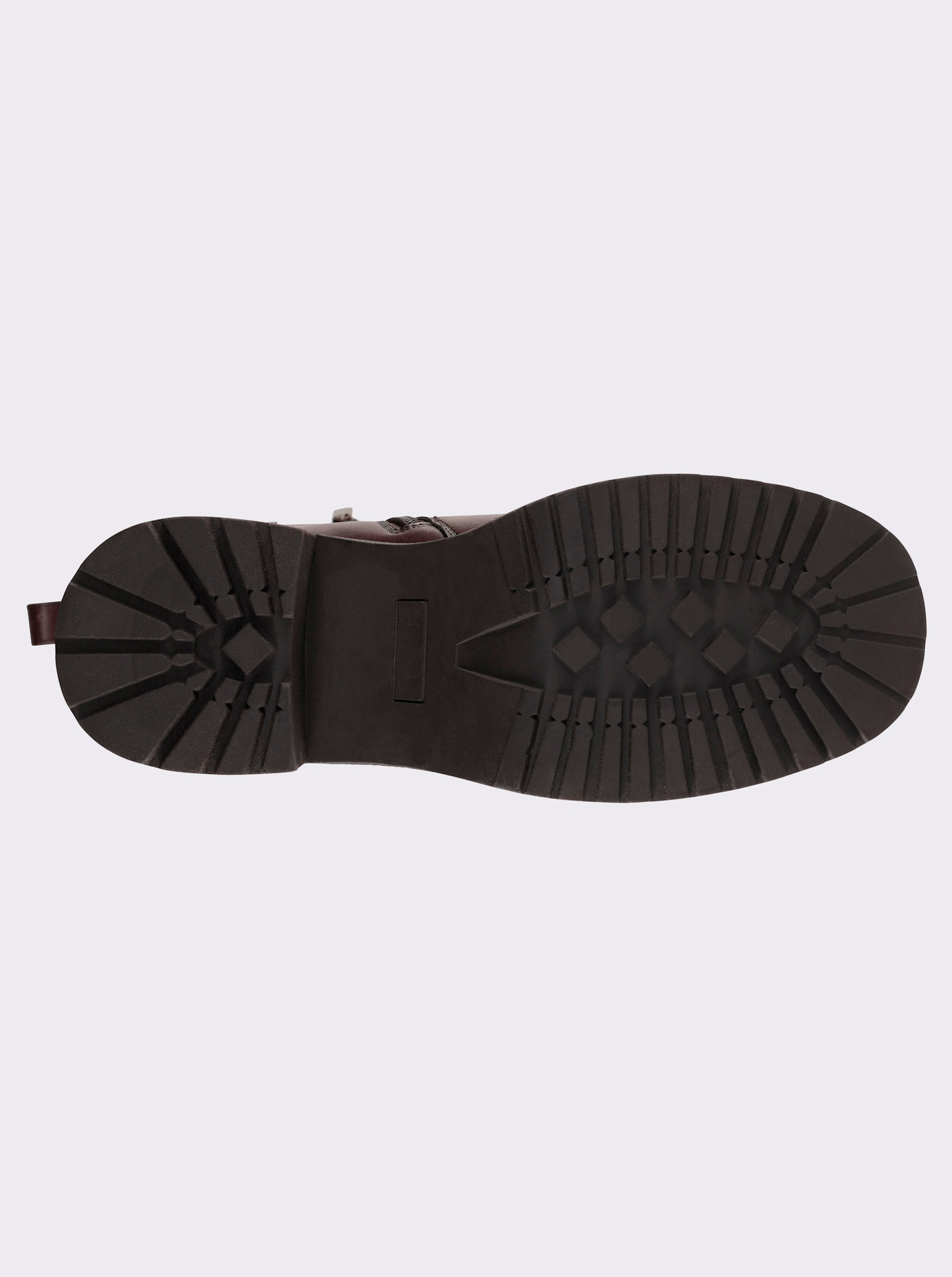 sheego Weitschaftstiefel mit Zierschnalle - braun