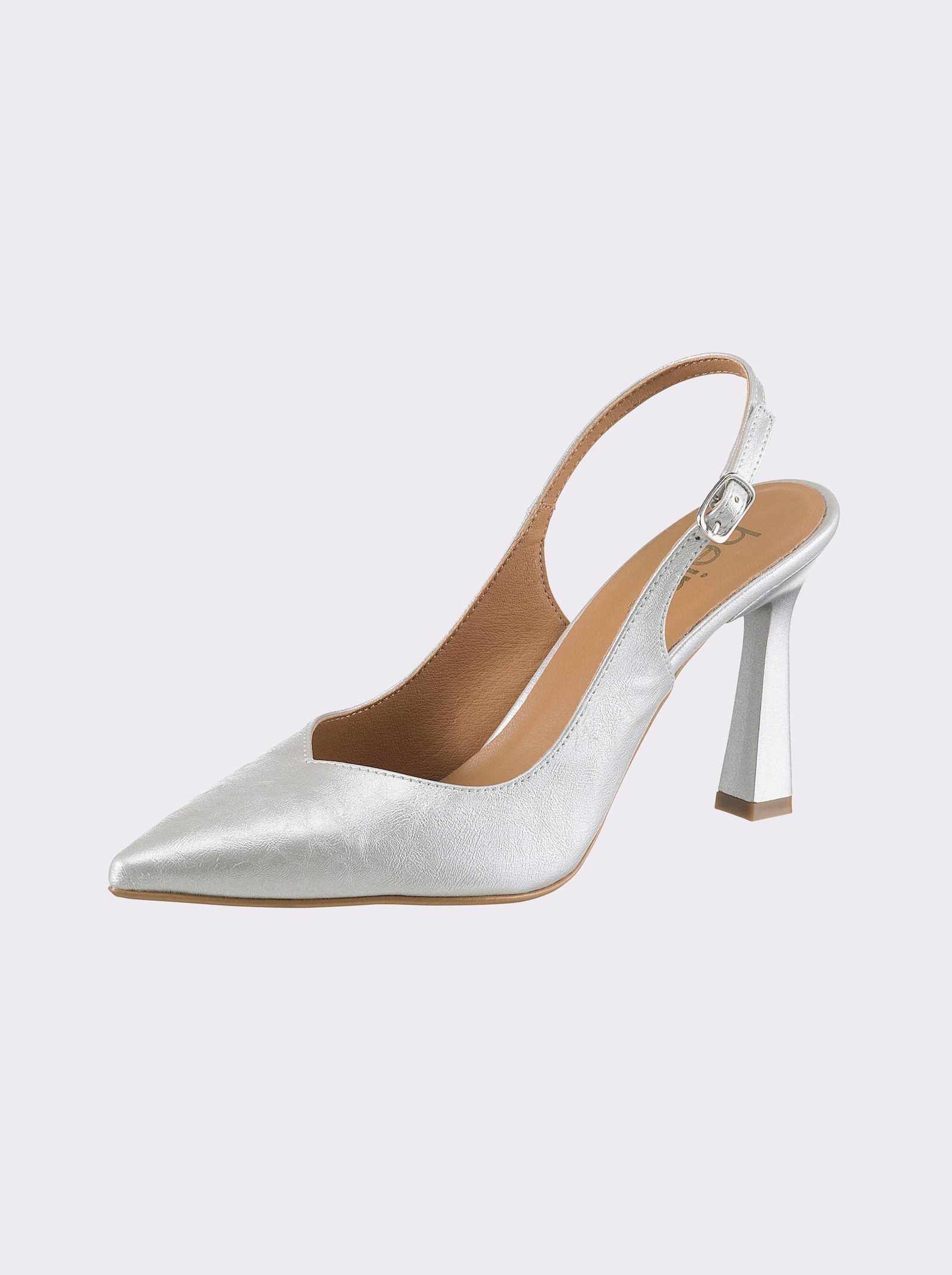 heine Slingpumps - silberfarben