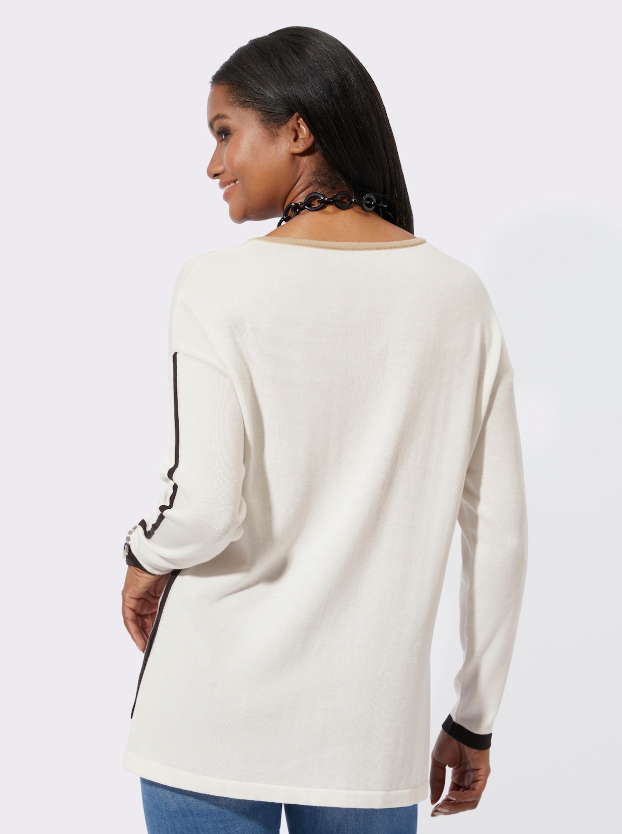 Pull à manches longues - écru
