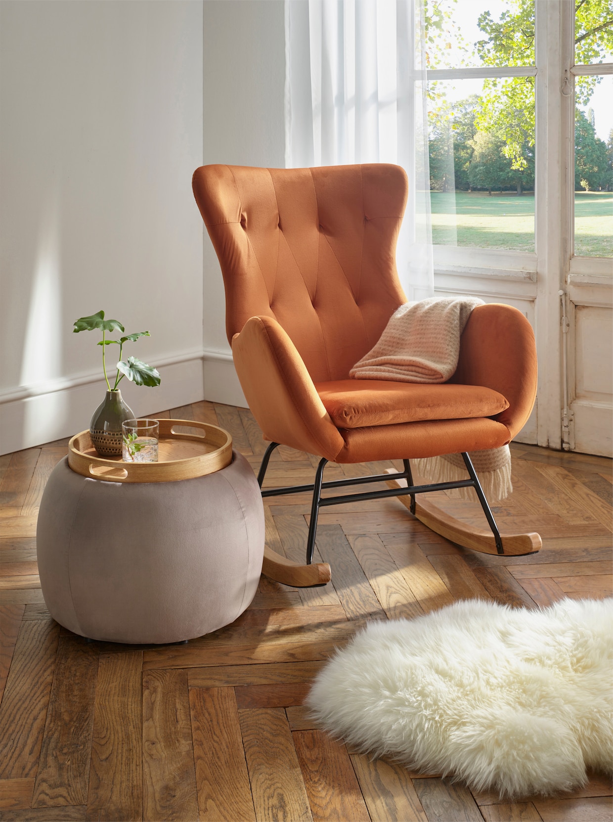 Fauteuil - terre cuite