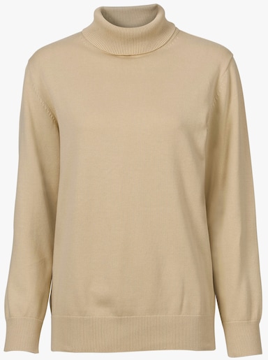 Rollkragenpullover - beige