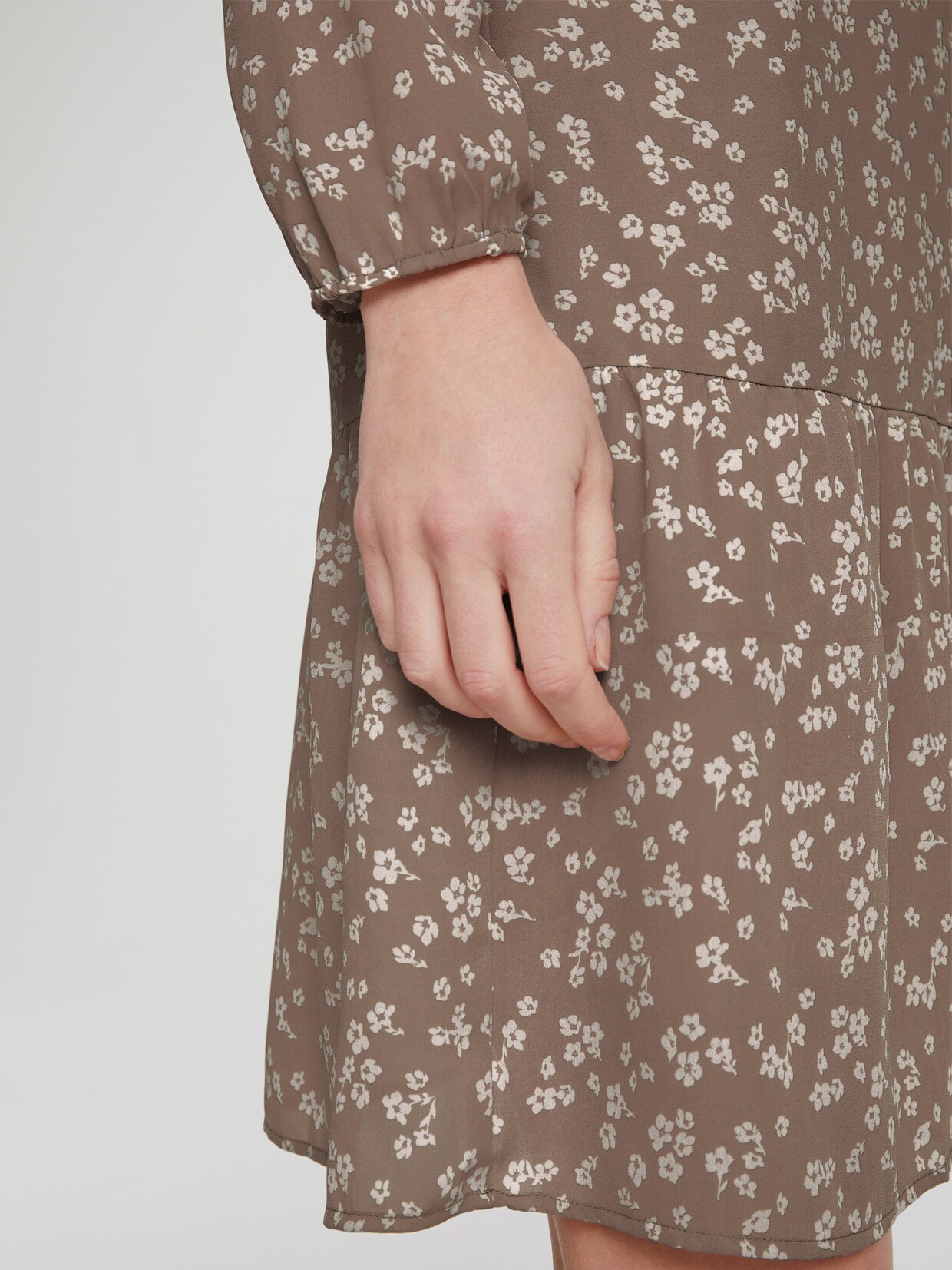 heine Jurk met print - lichttaupe/offwhite