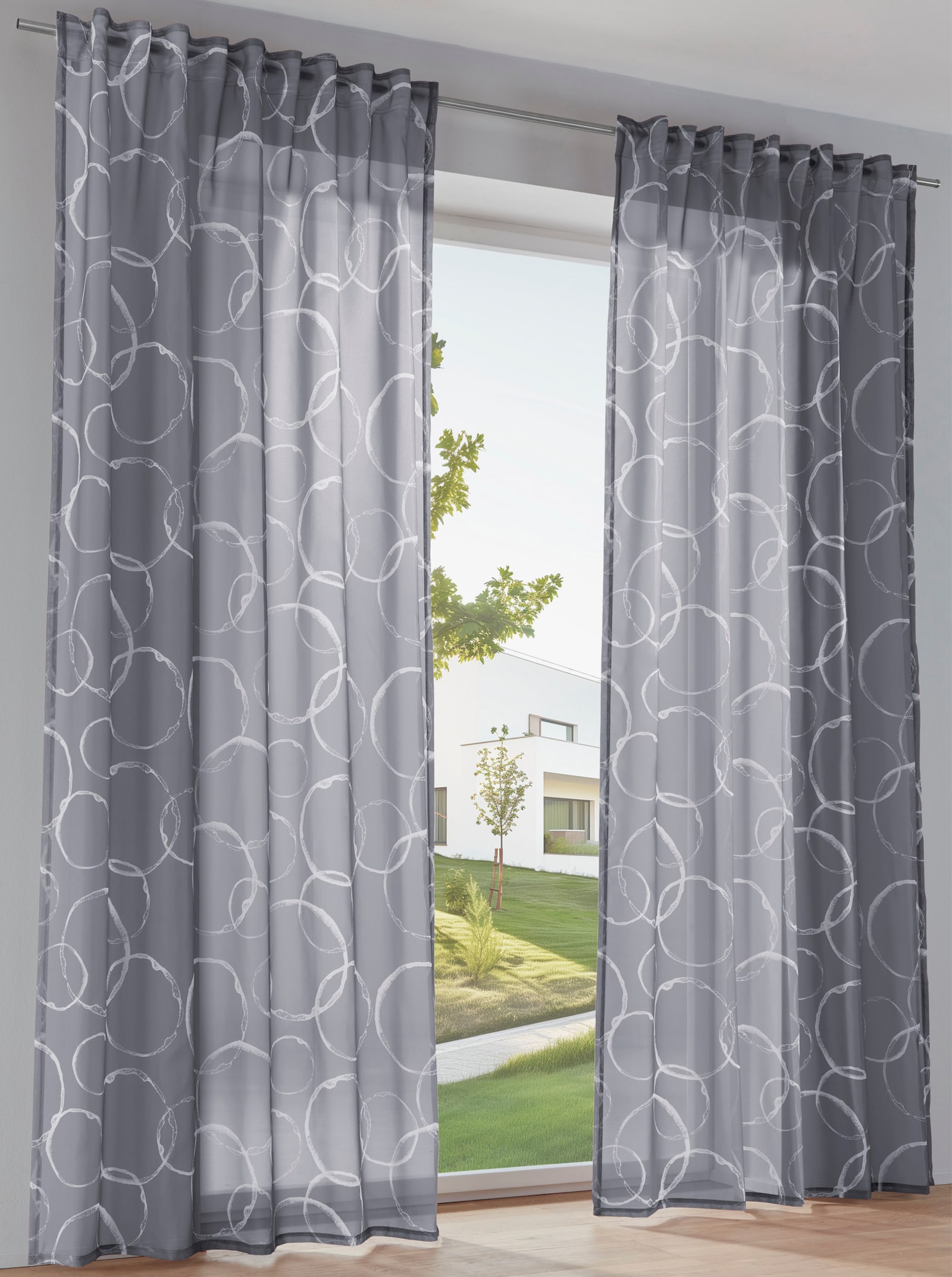 heine home Dekostore - grau-weiß