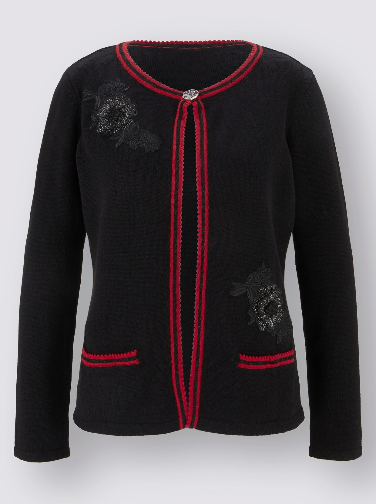 Strickjacke - schwarz
