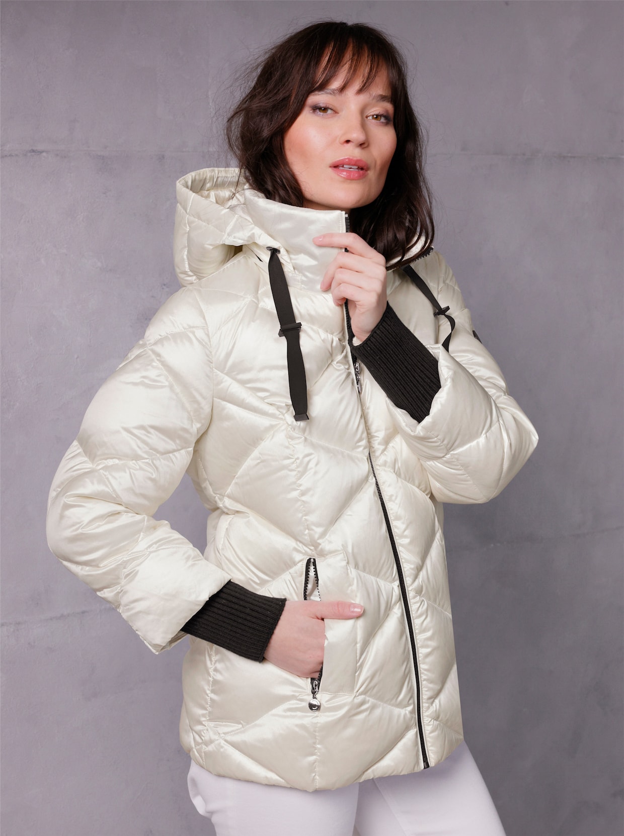 CREATION L PREMIUM Daunen-Jacke - ecru