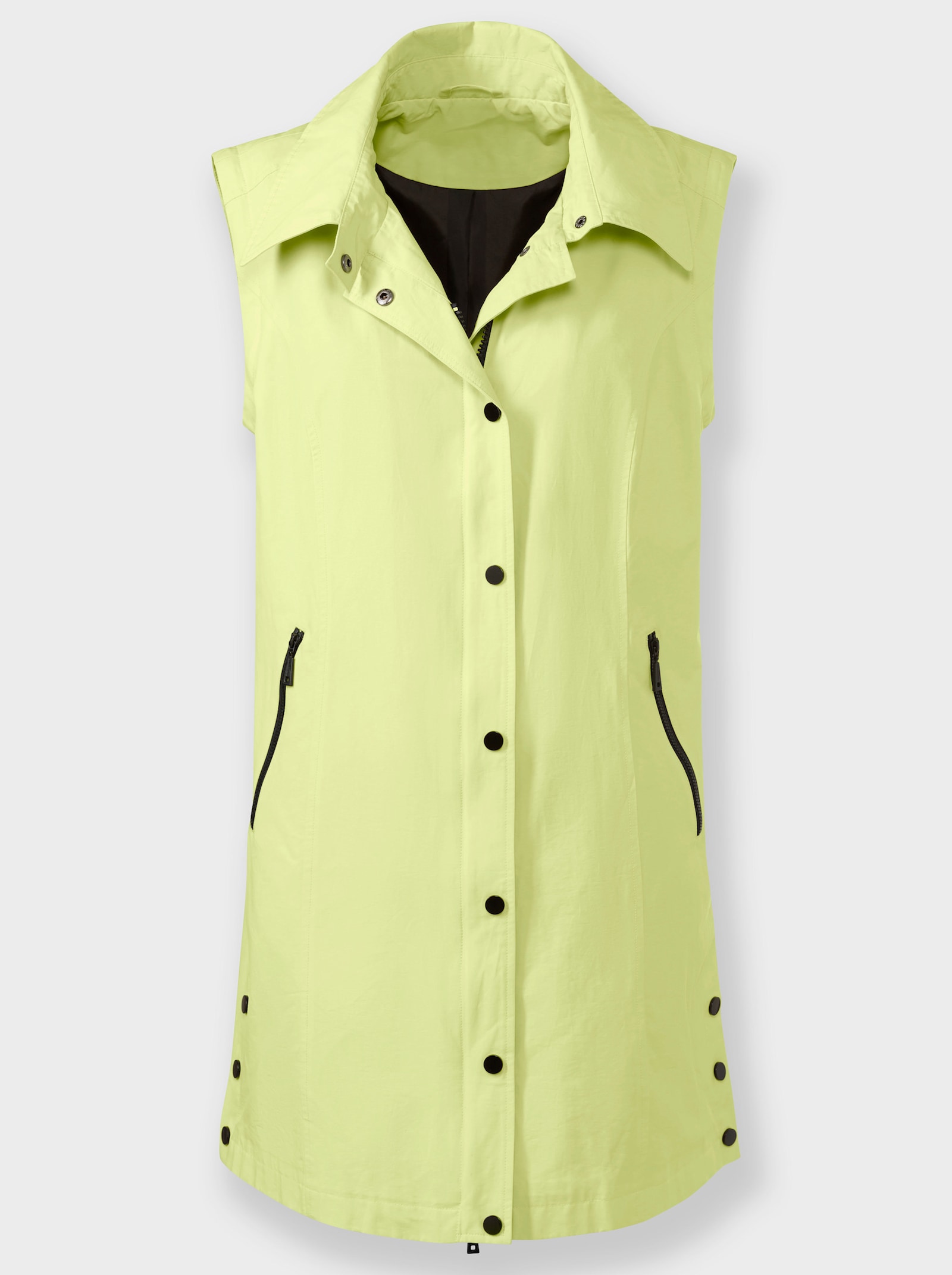 2-in-1-Jacke mit abnehmbarer Kapuze - pistazie