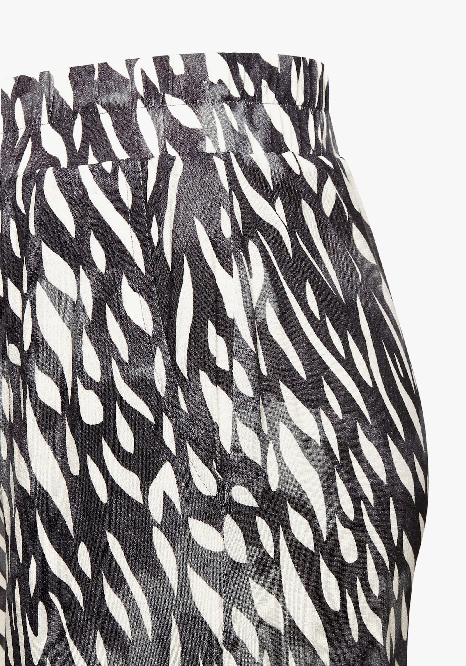 LASCANA Palazzohose - creme-graublau bedruckt