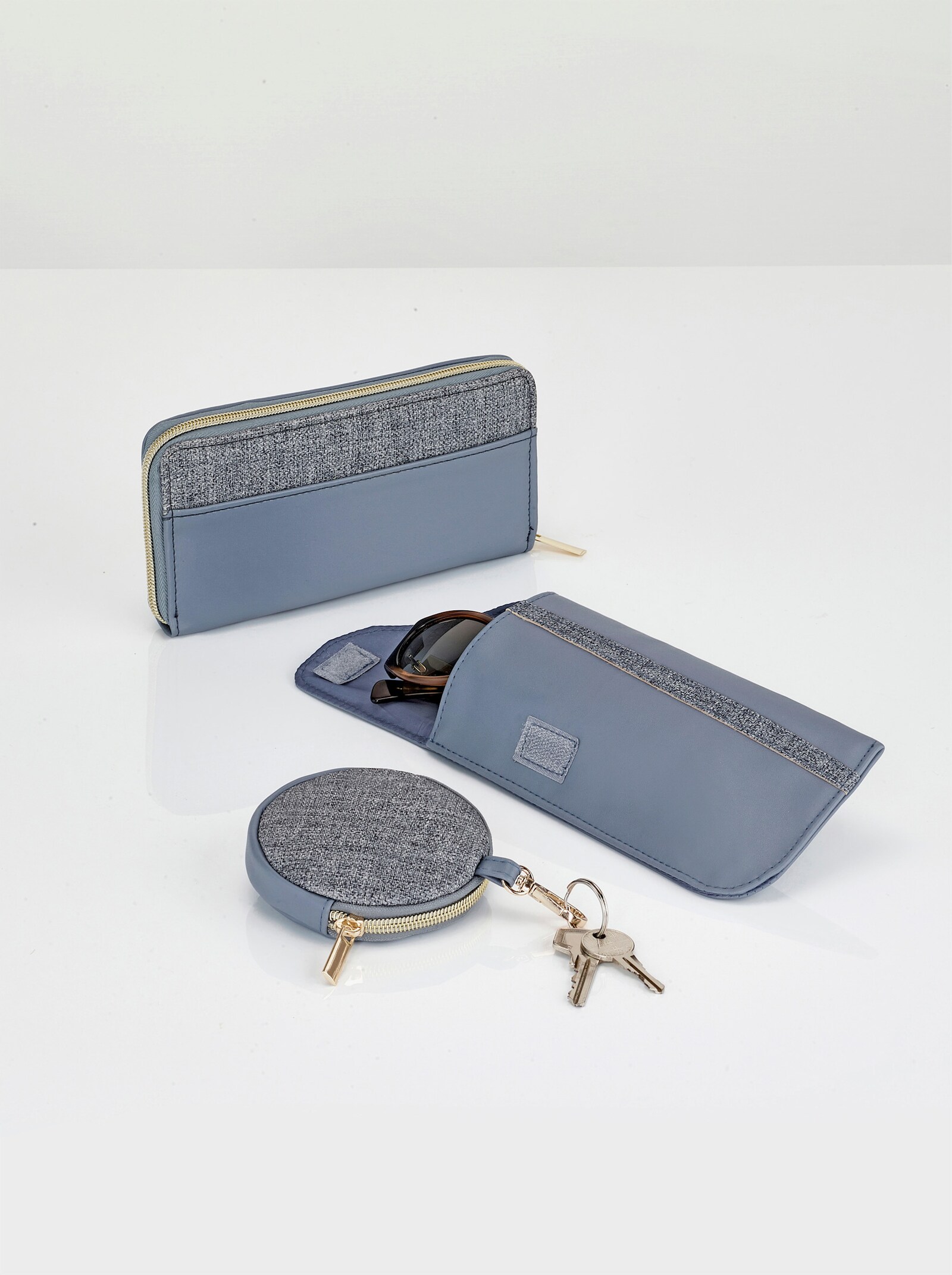 3tlg Accessoire Set - bleu