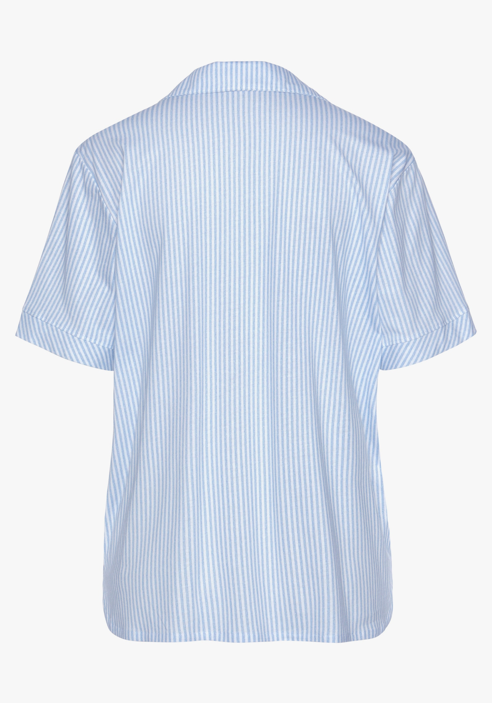 s.Oliver Pyjamaoberteil - himmelblau-gestreift
