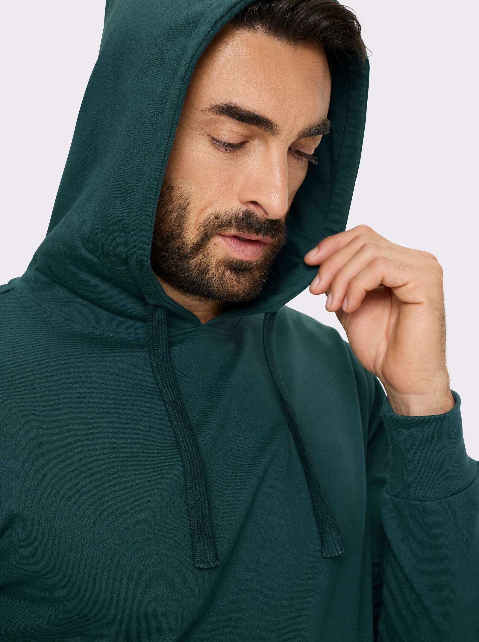 Catamaran Kapuzensweatshirt mit Kängurutasche - petrol