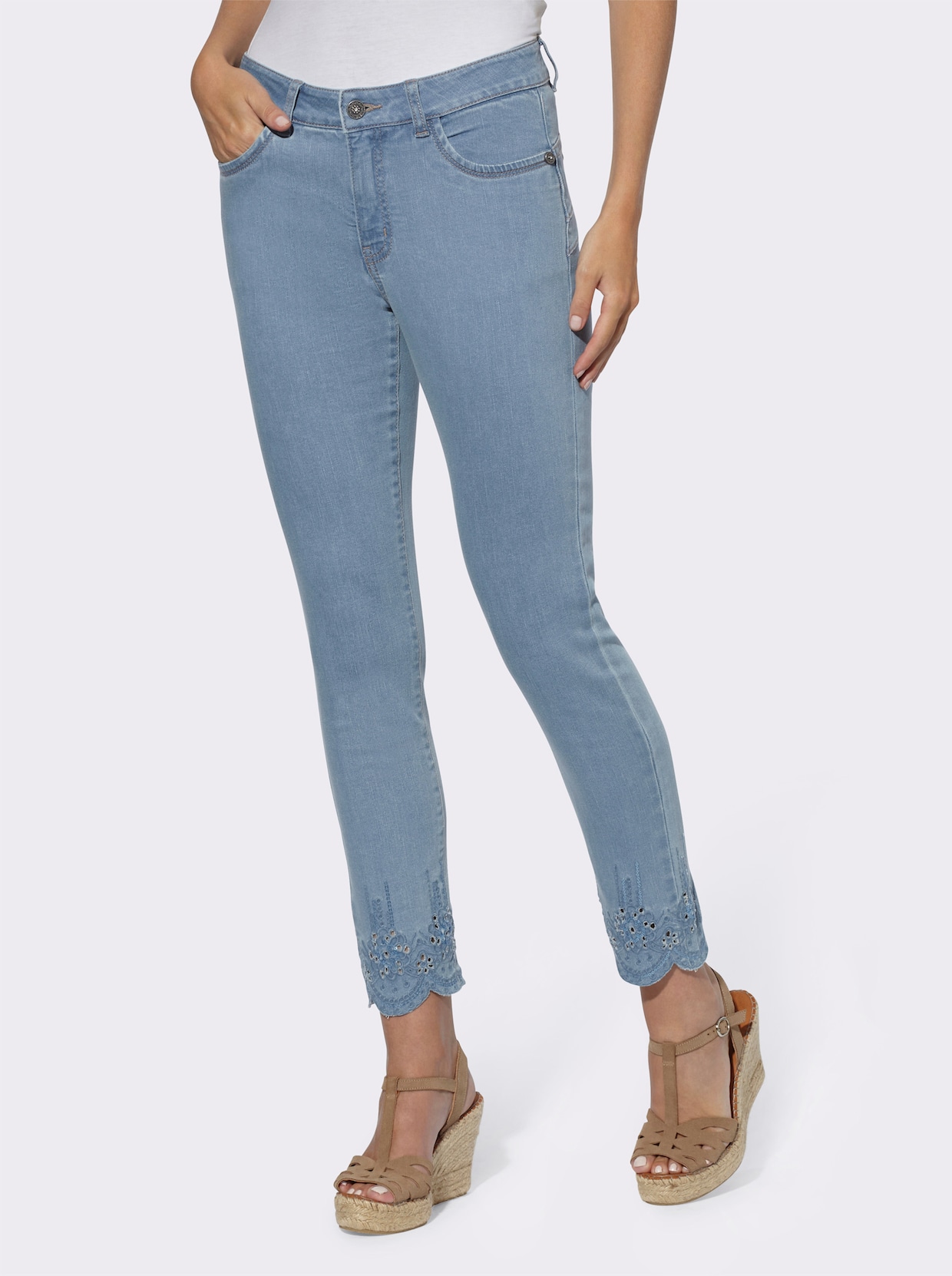 heine Push-up-Jeans - blue-bleached