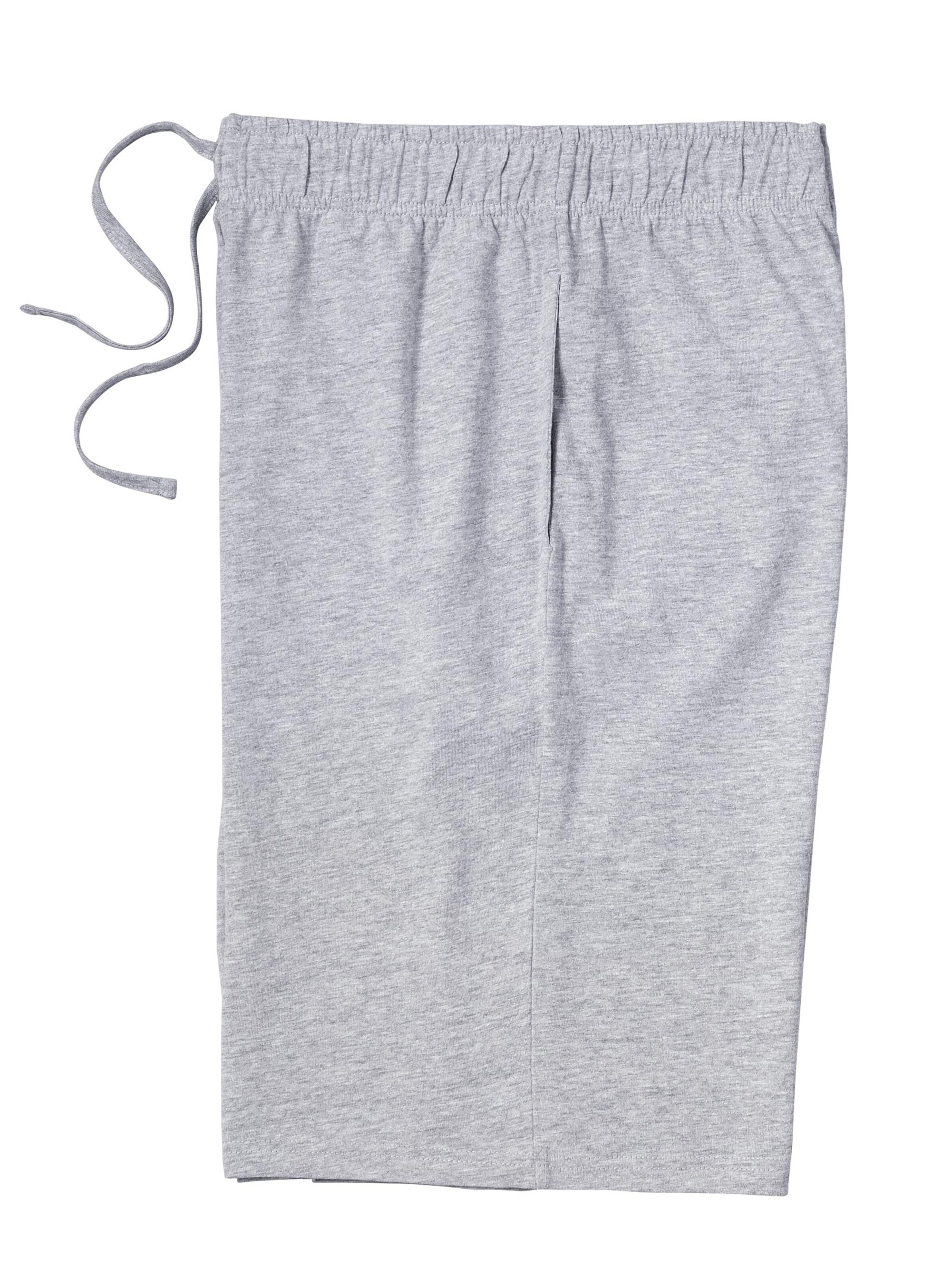 Freizeitbermudas - schwarz + grau-meliert