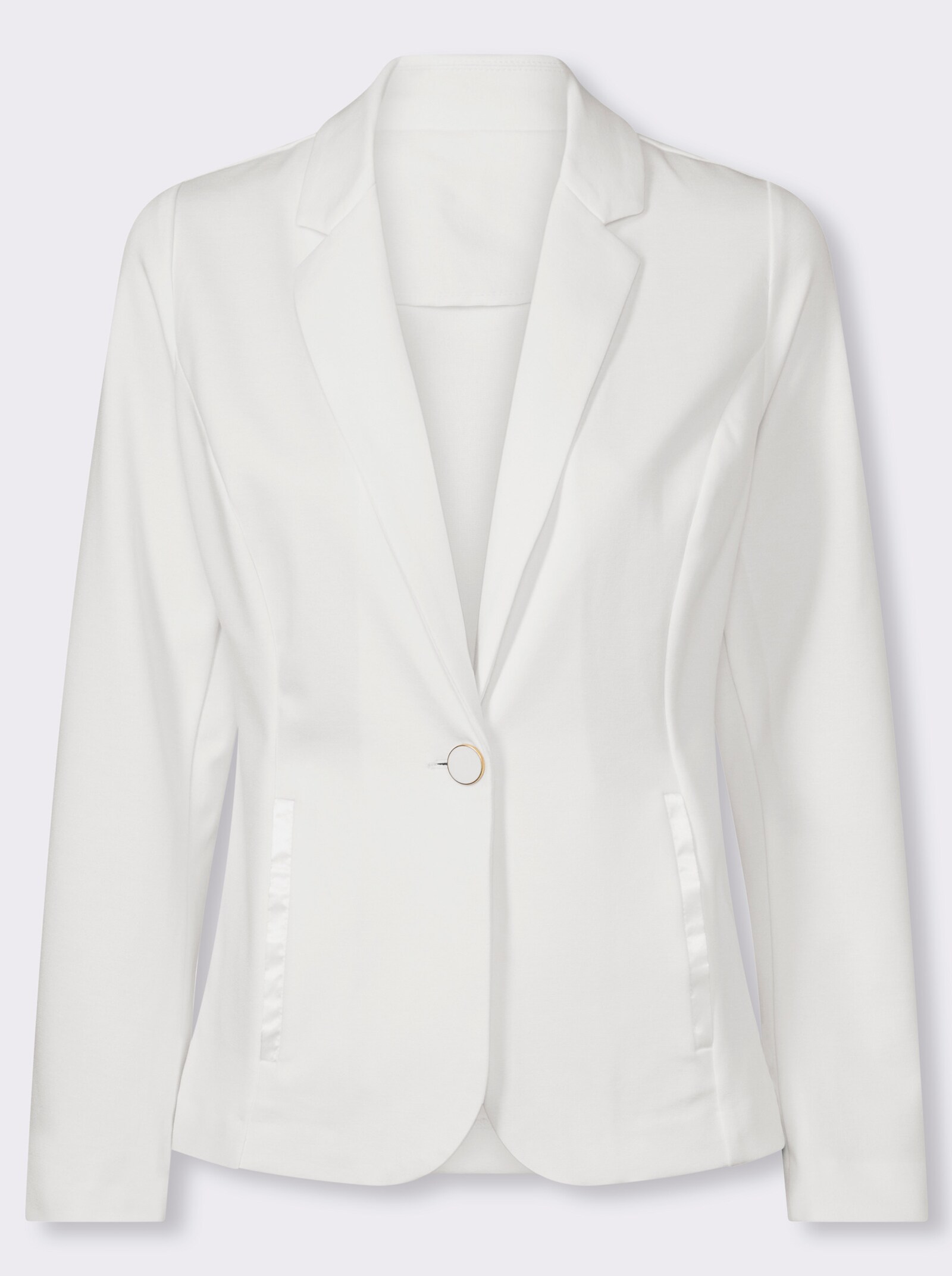 Blazer in Jersey-Qualität - weiß