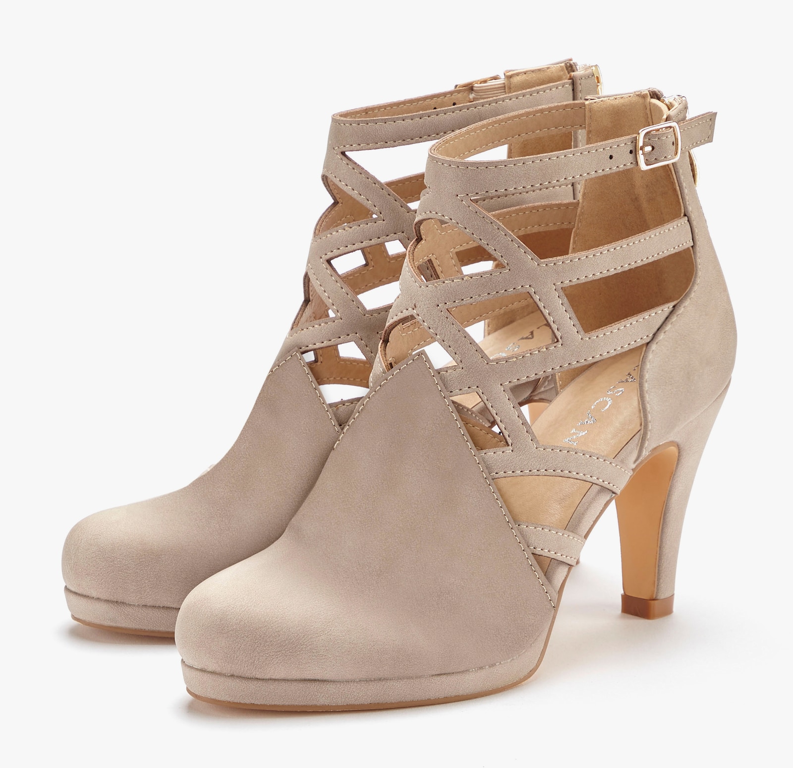 LASCANA Stiefelette - beige
