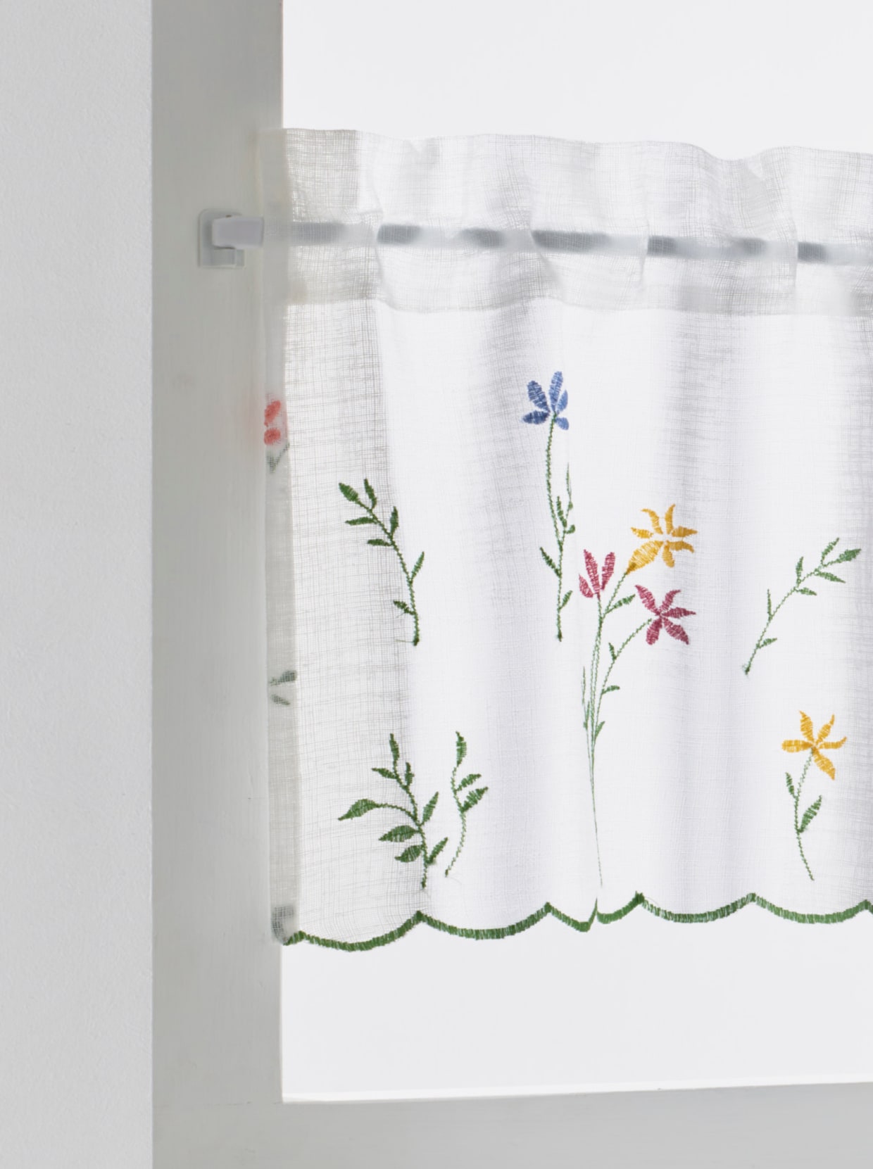 heine home Glasgordijn - wit-gekleurd