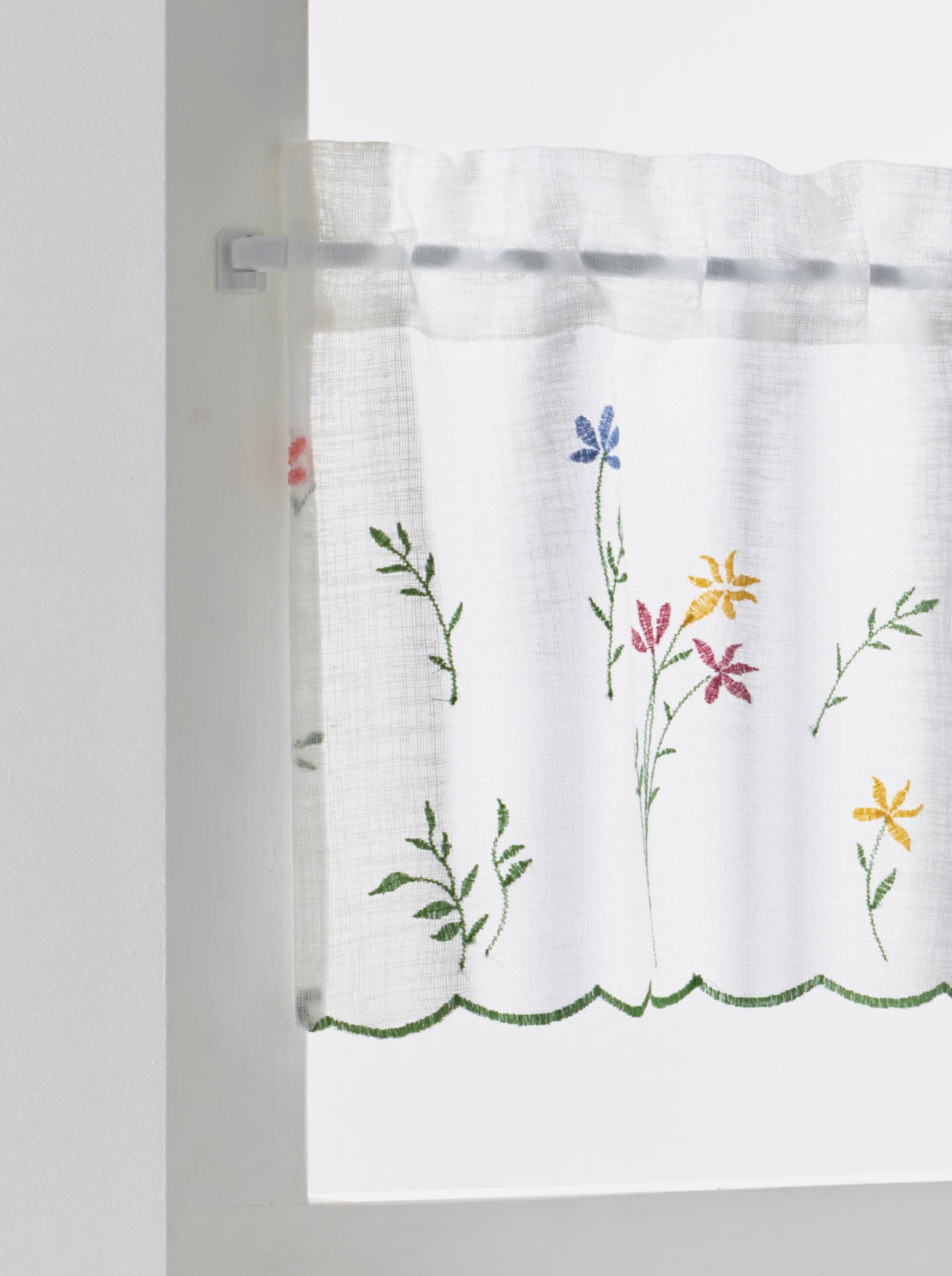 heine home Scheibengardine - weiß-bunt