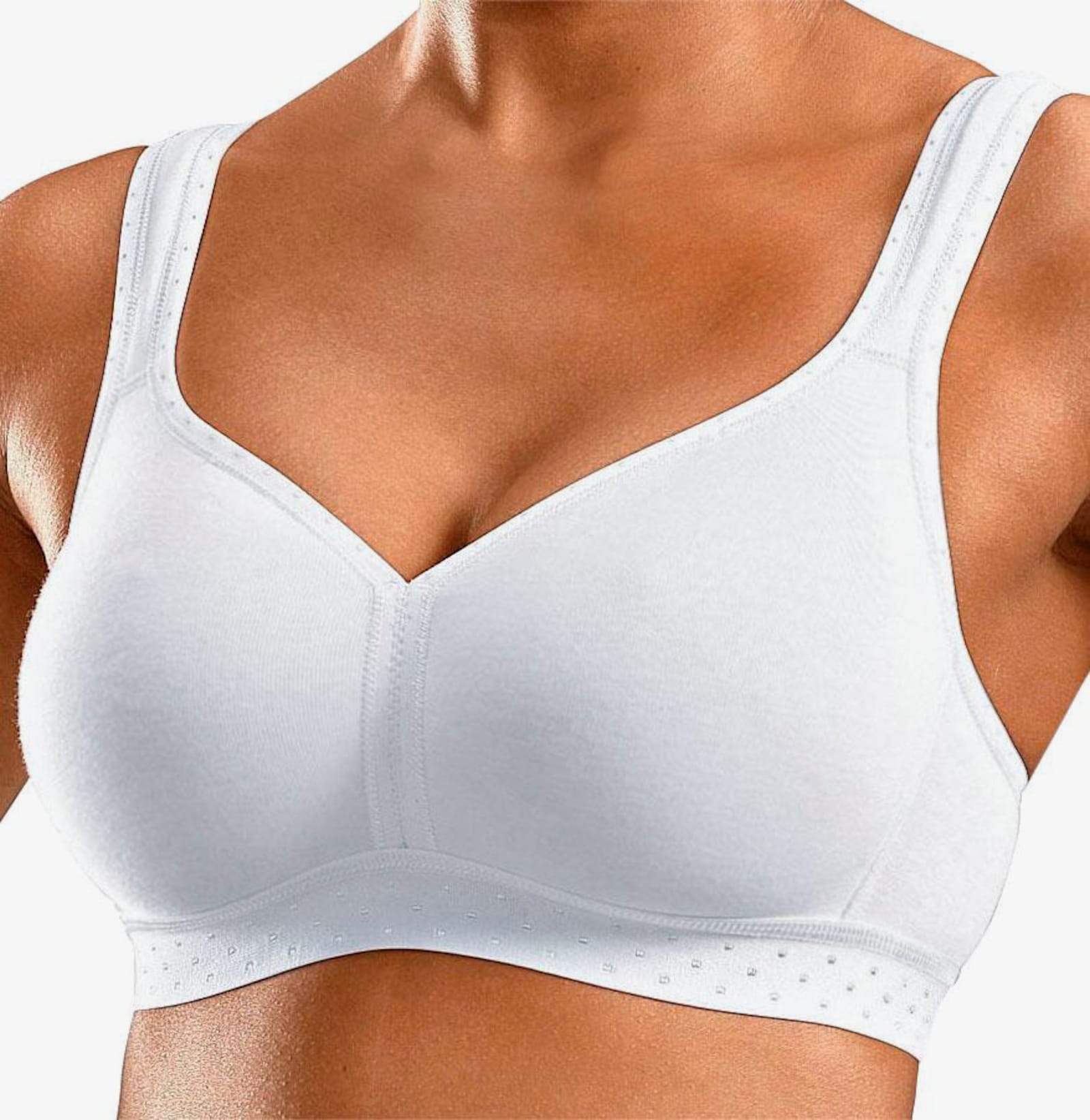 petite fleur Soft-BH - rosé-bedruckt+weiß