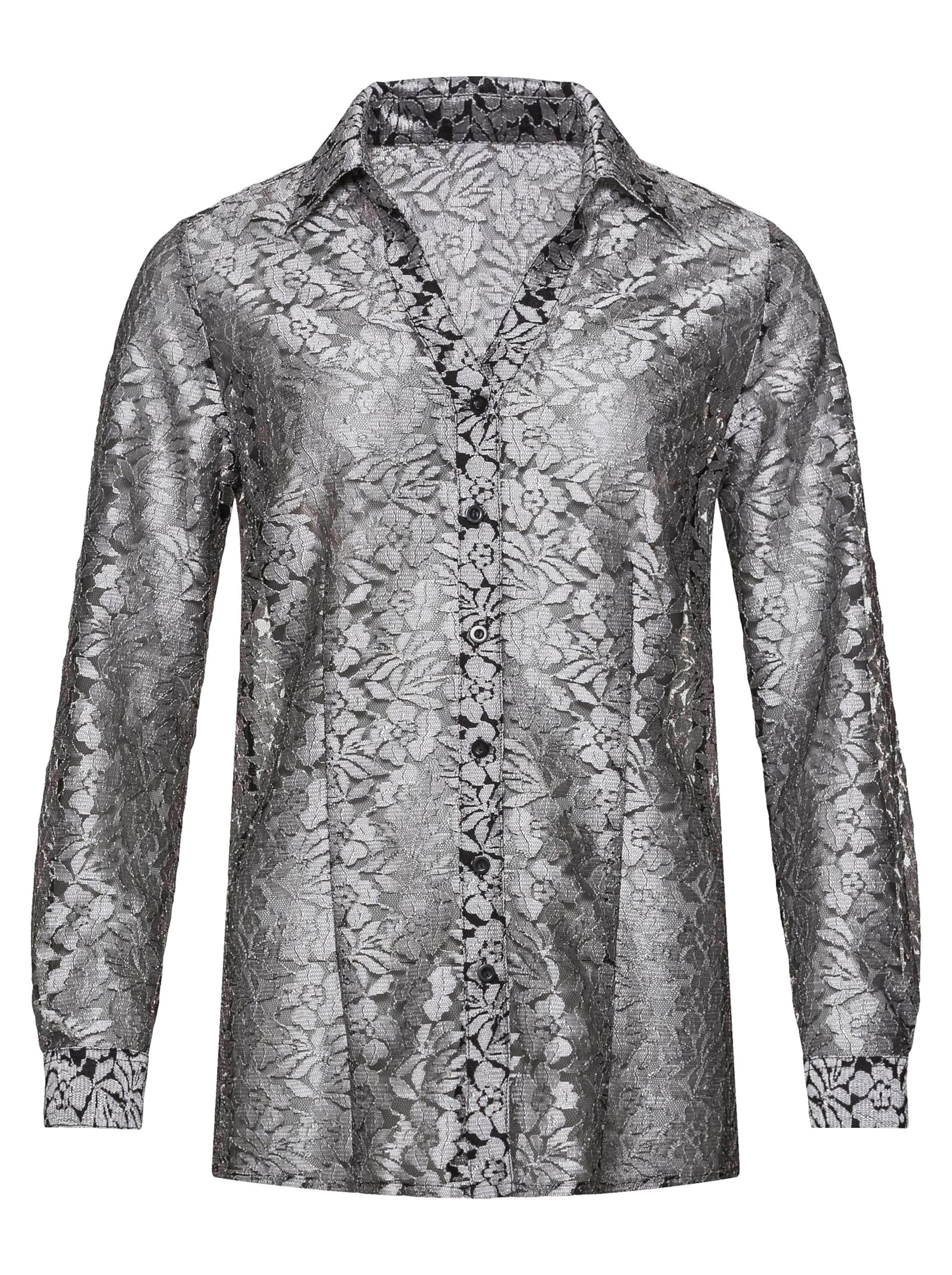 Bluse - silberfarben