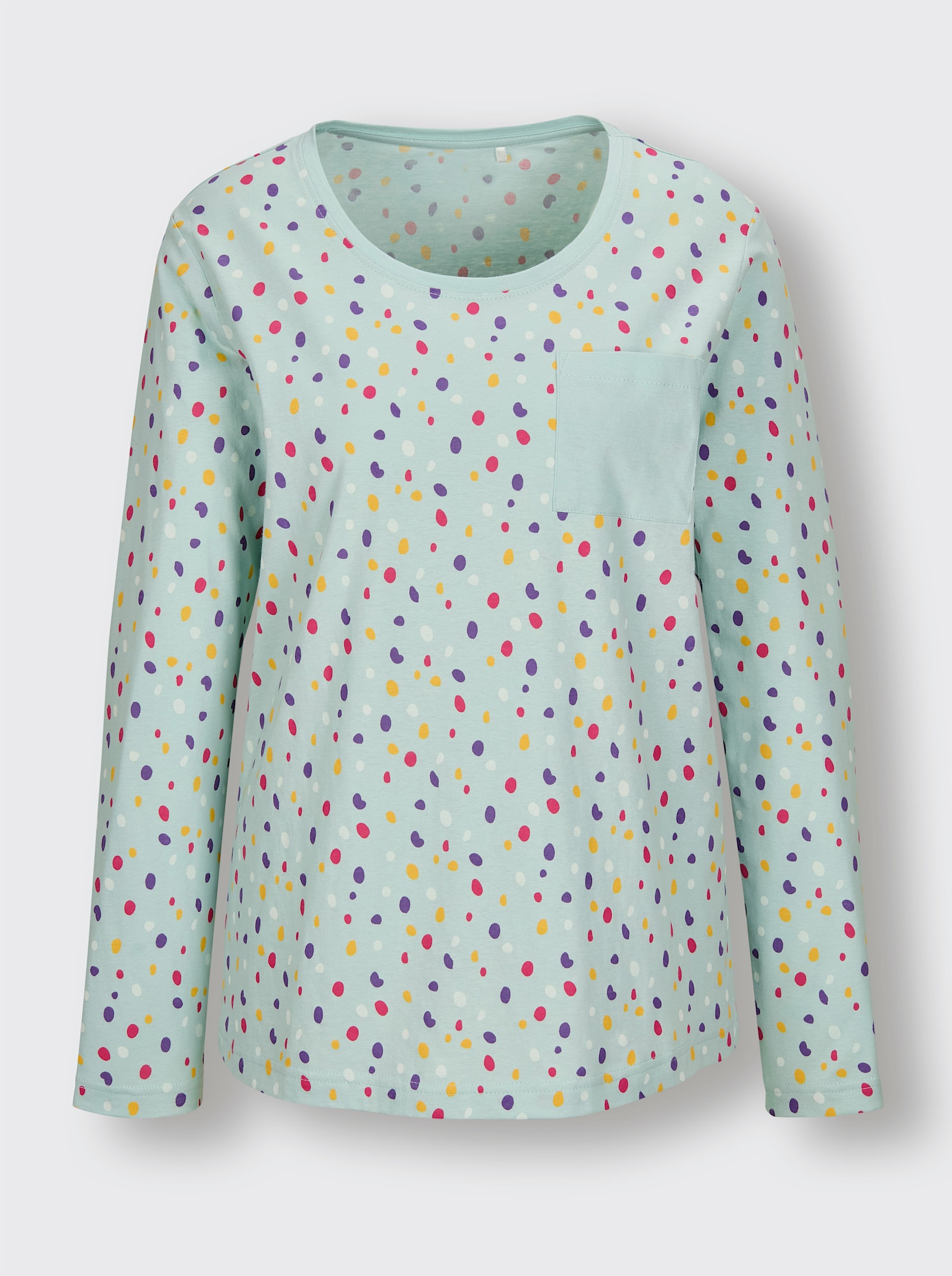 wäschepur Pyjamastopp - kalkmint, med tryck